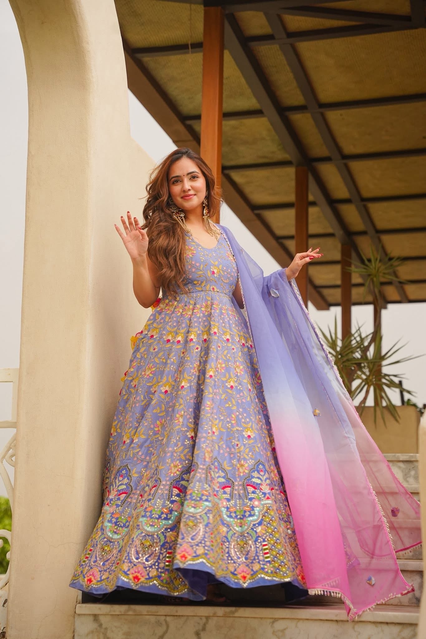 Darshvika Heavy Embroidered Maxi Set