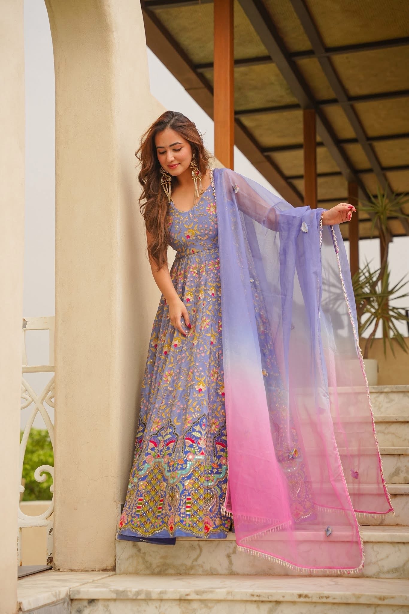 Darshvika Heavy Embroidered Maxi Set