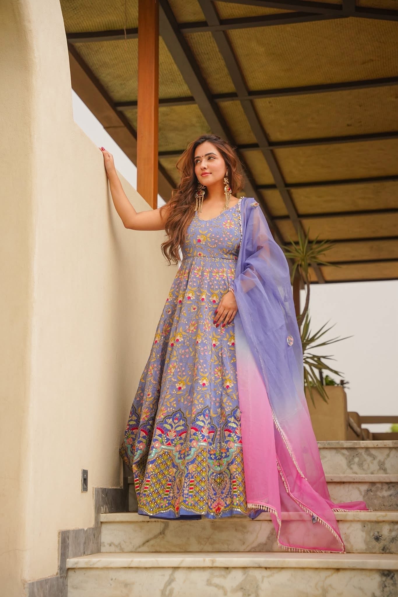 Darshvika Heavy Embroidered Maxi Set