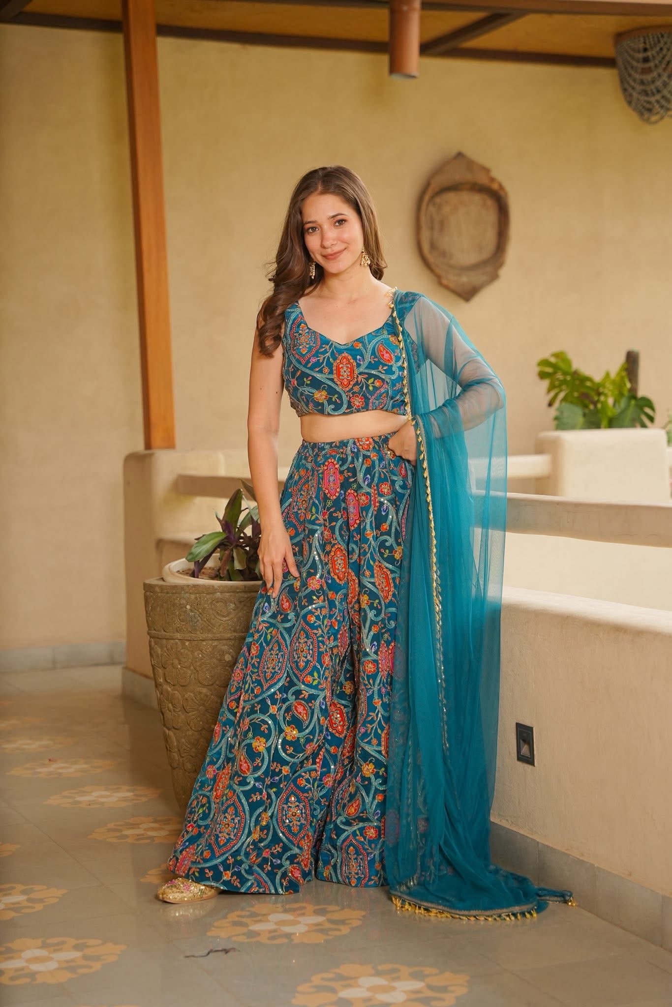 Azadeh Heavy Embroidered Festive Wear Set