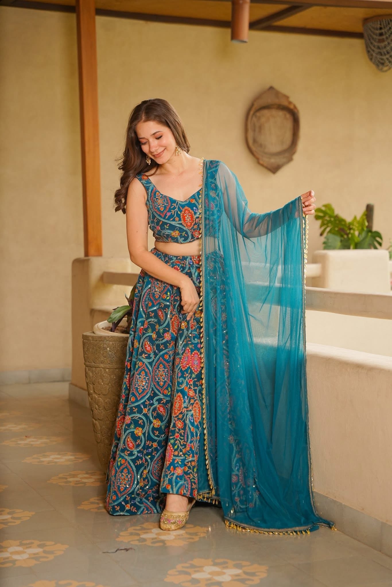 Azadeh Heavy Embroidered Festive Wear Set