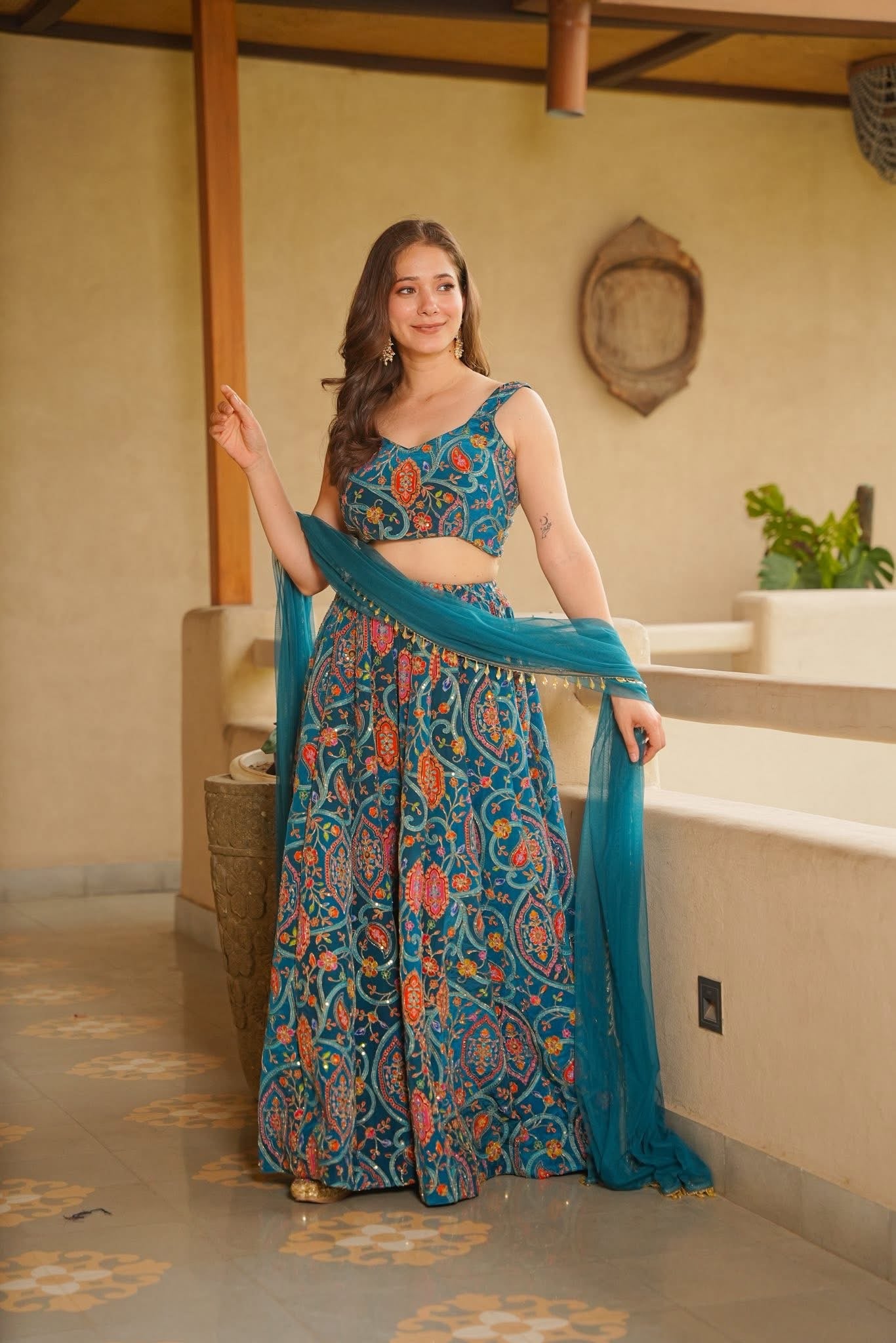Azadeh Heavy Embroidered Festive Wear Set