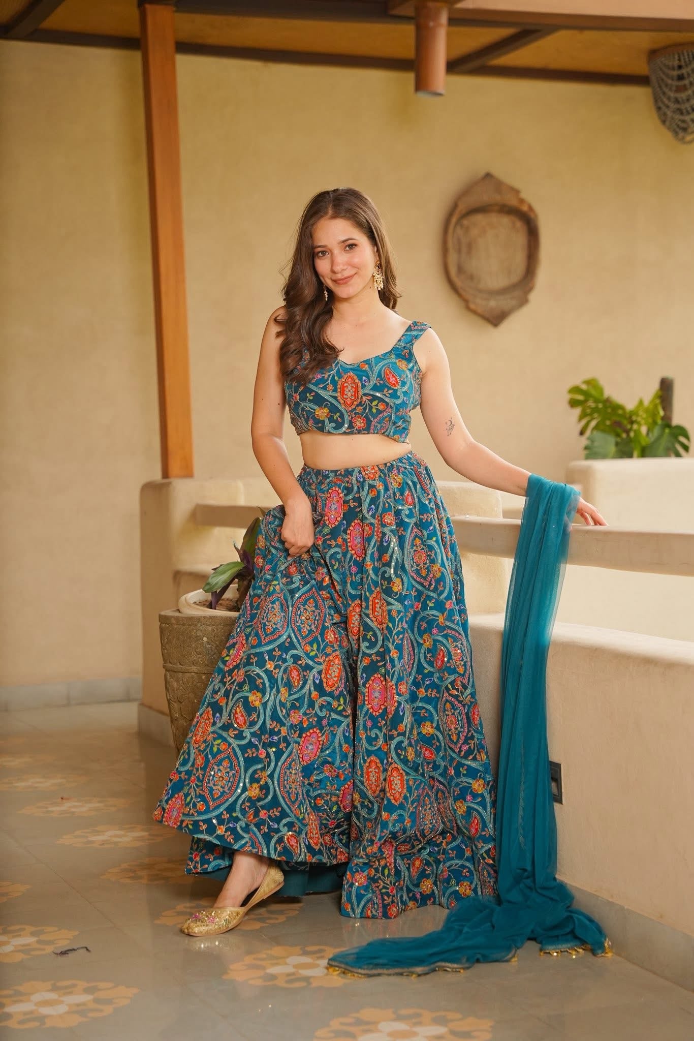 Azadeh Heavy Embroidered Festive Wear Set