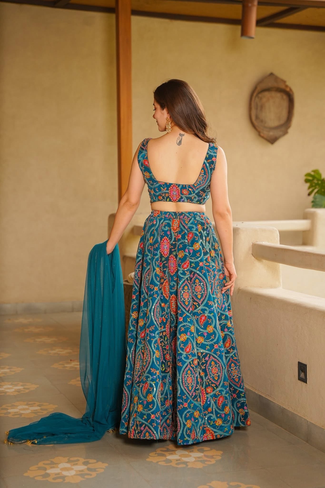 Azadeh Heavy Embroidered Festive Wear Set