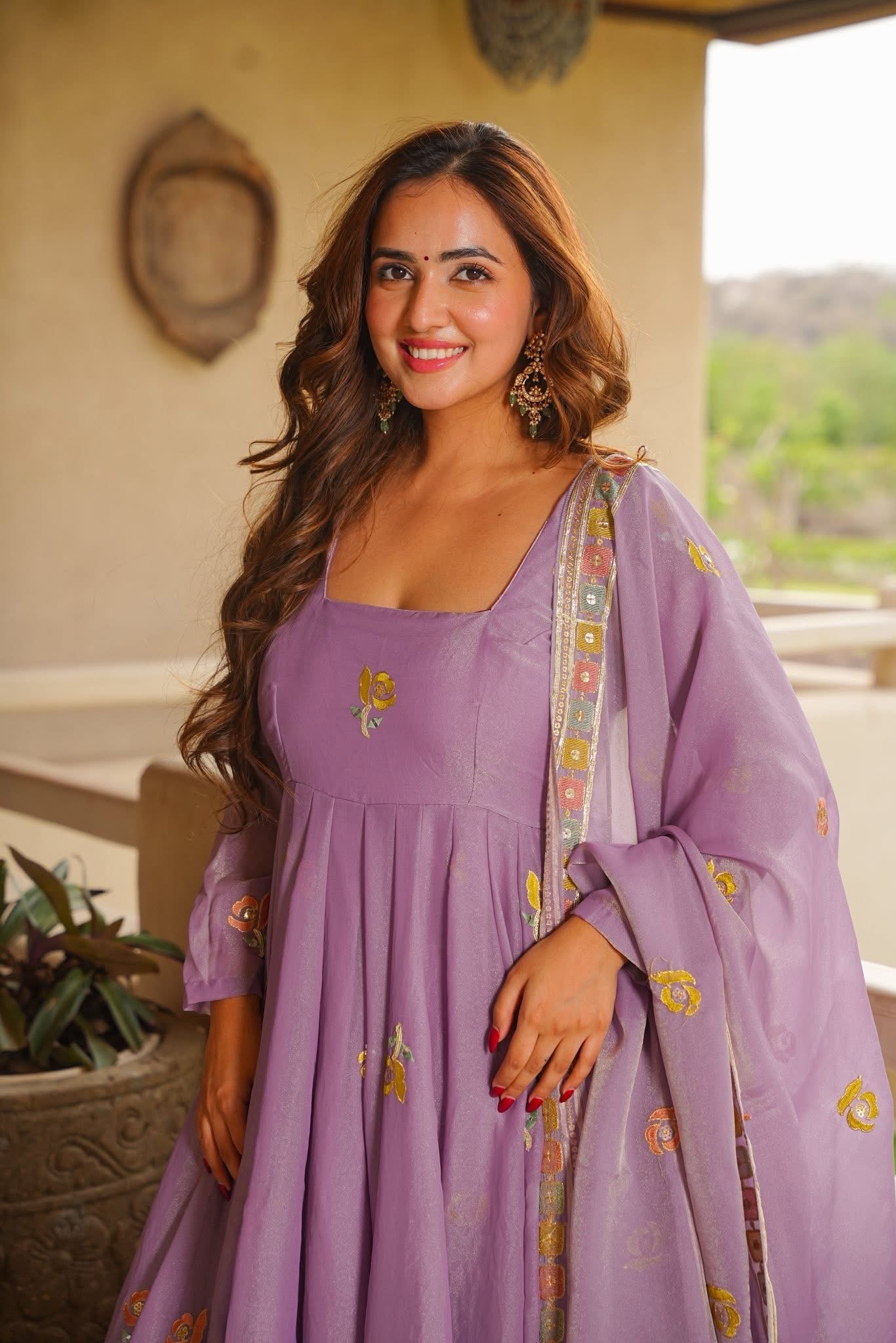 Loorvika Lavender Anarkali Suit Set