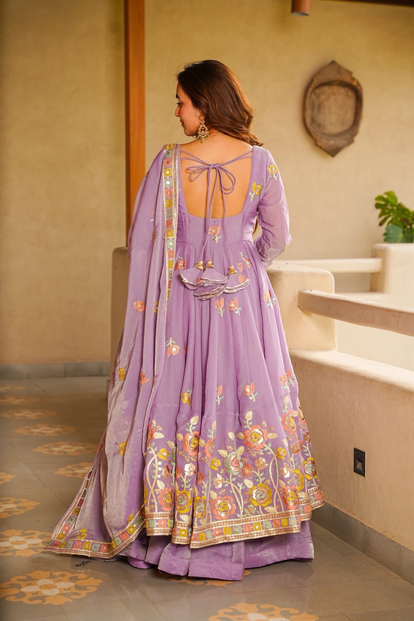 Loorvika Lavender Anarkali Suit Set