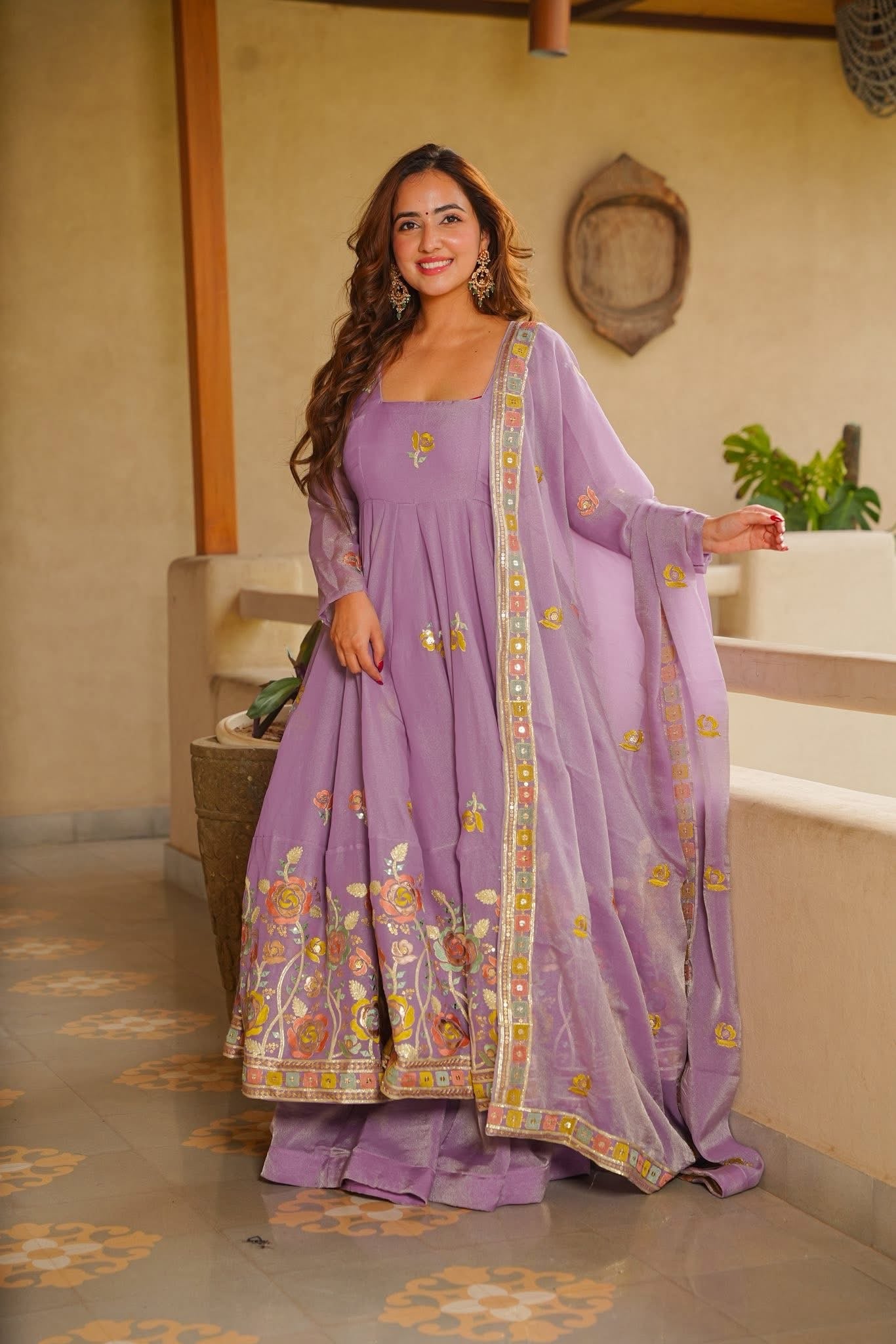 Loorvika Lavender Anarkali Suit Set