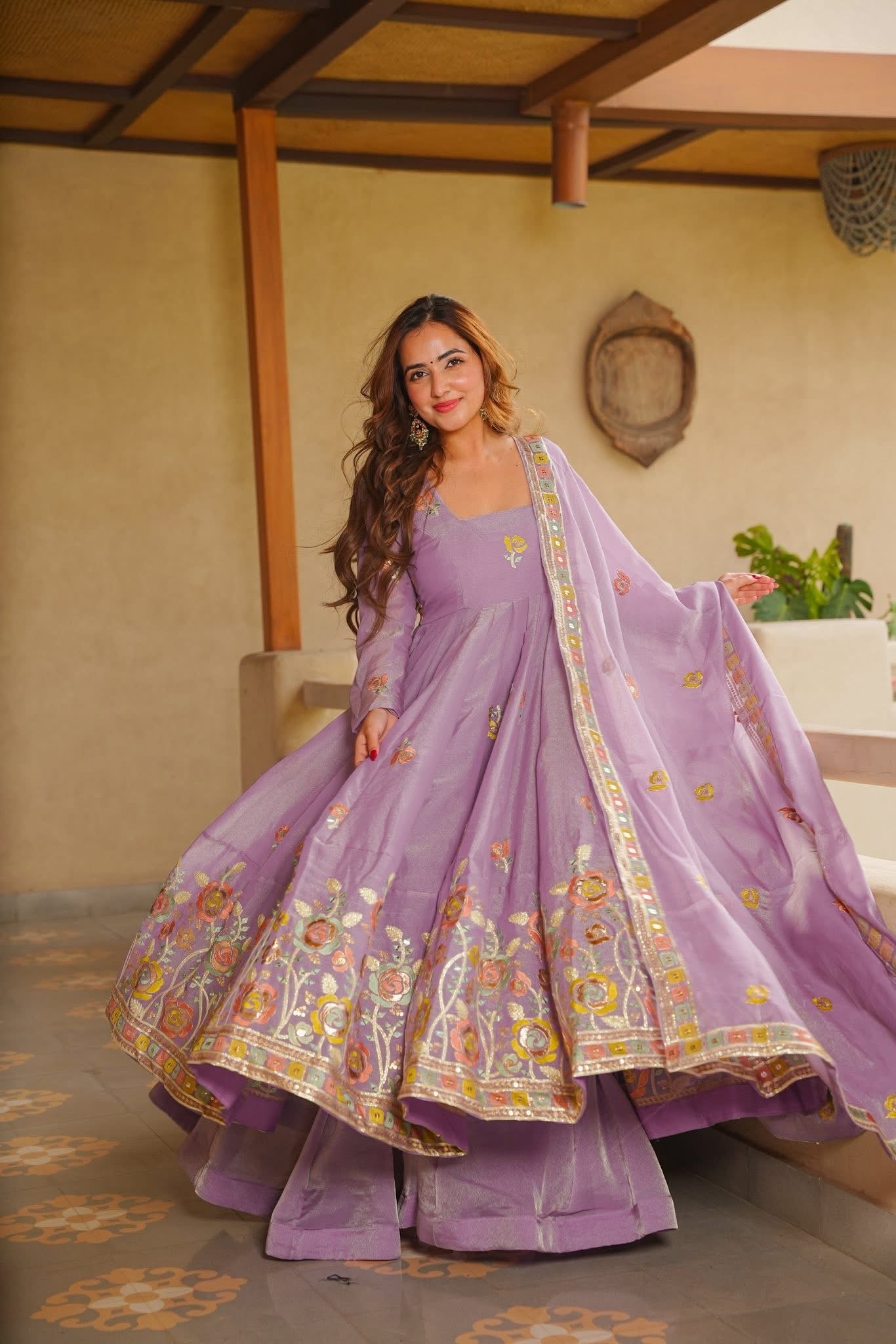 Loorvika Lavender Anarkali Suit Set
