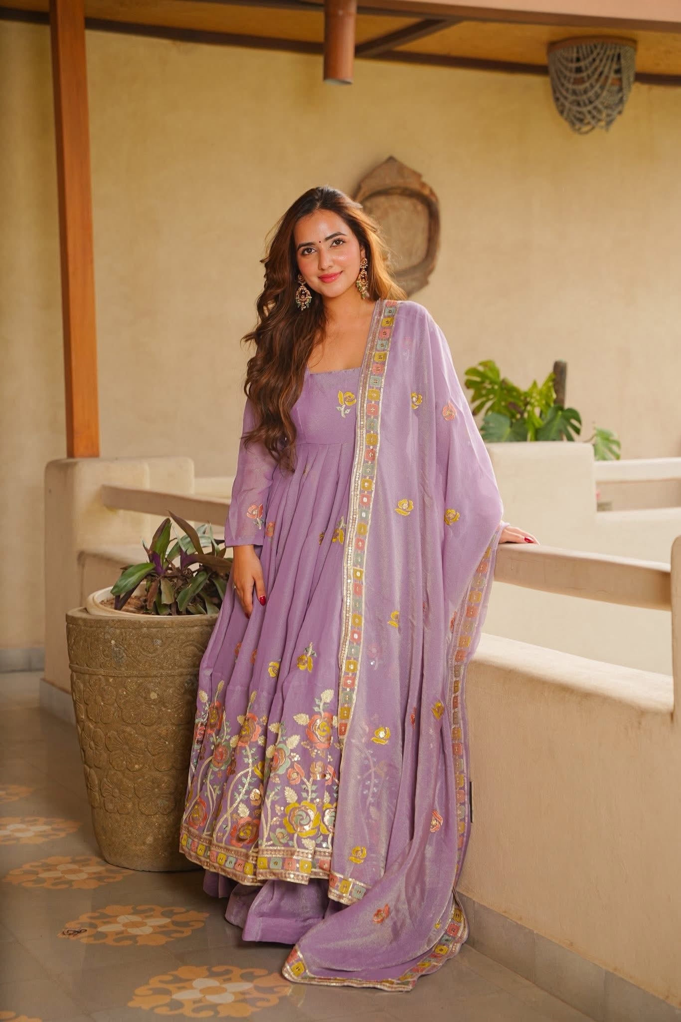 Loorvika Lavender Anarkali Suit Set