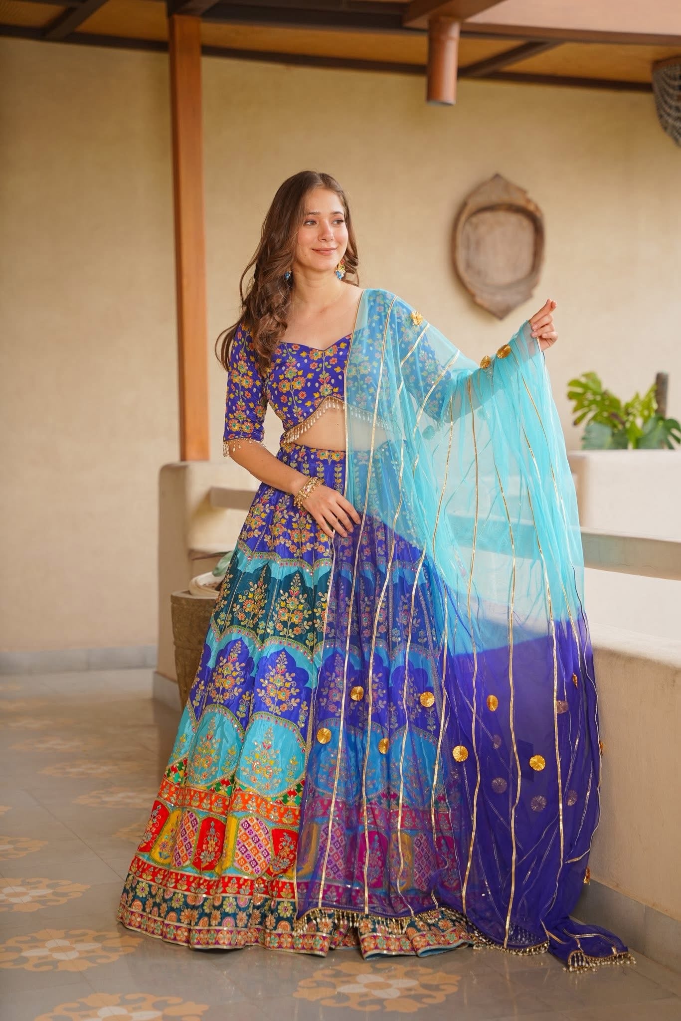 Glided Adaa Lehenga Set