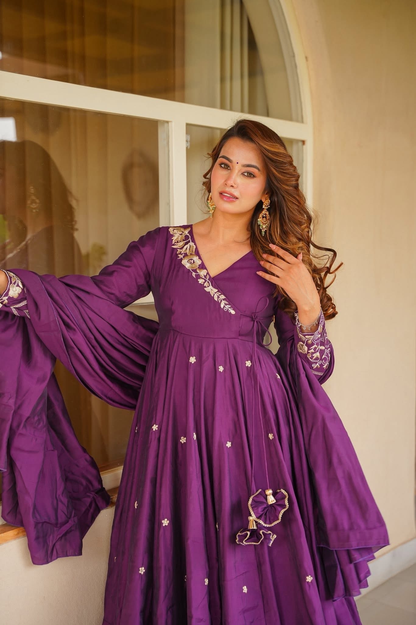 Aaryatika Embroidered Anarkali Suit Set