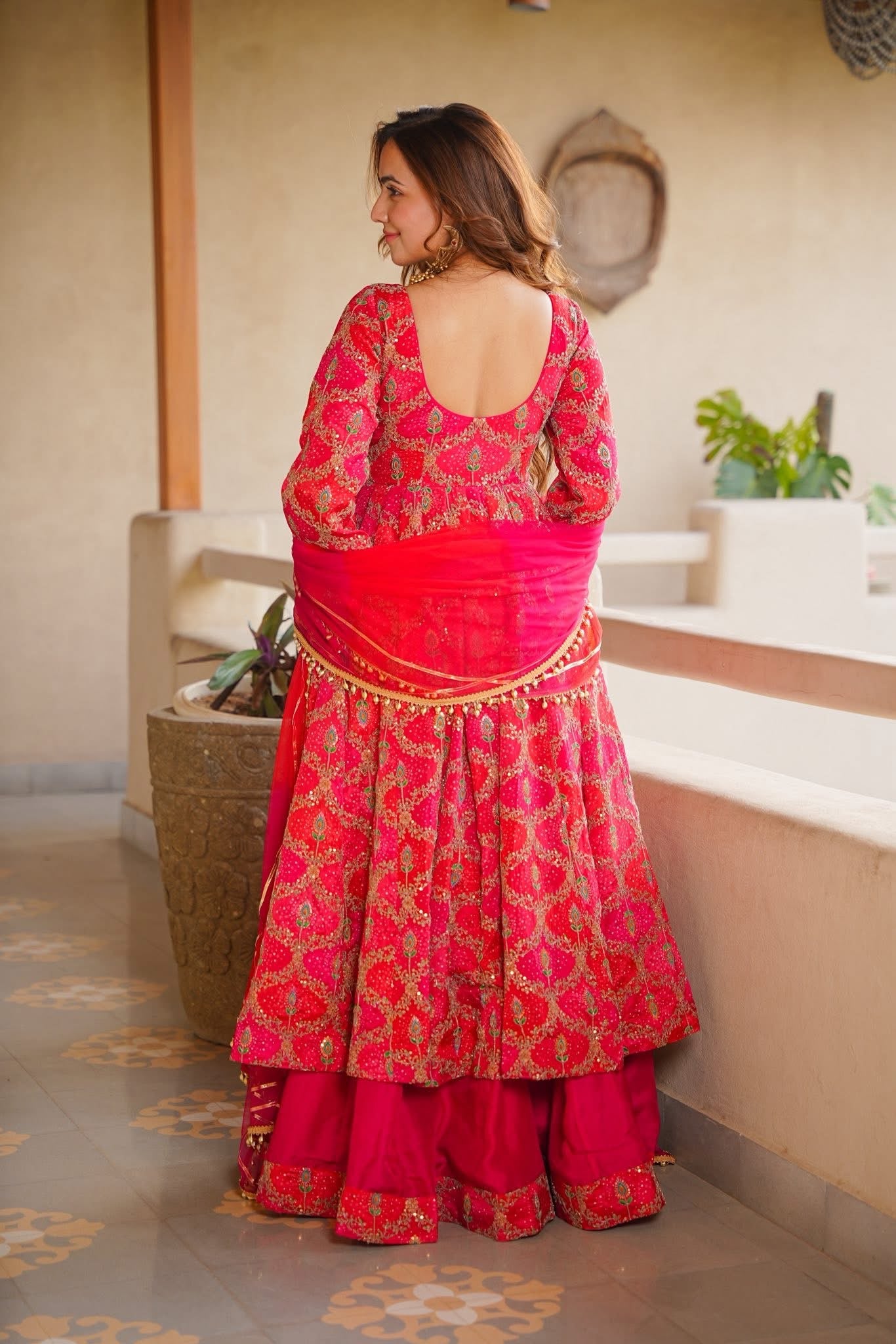 Ishnaara Embroidered Anarkali Suit Set