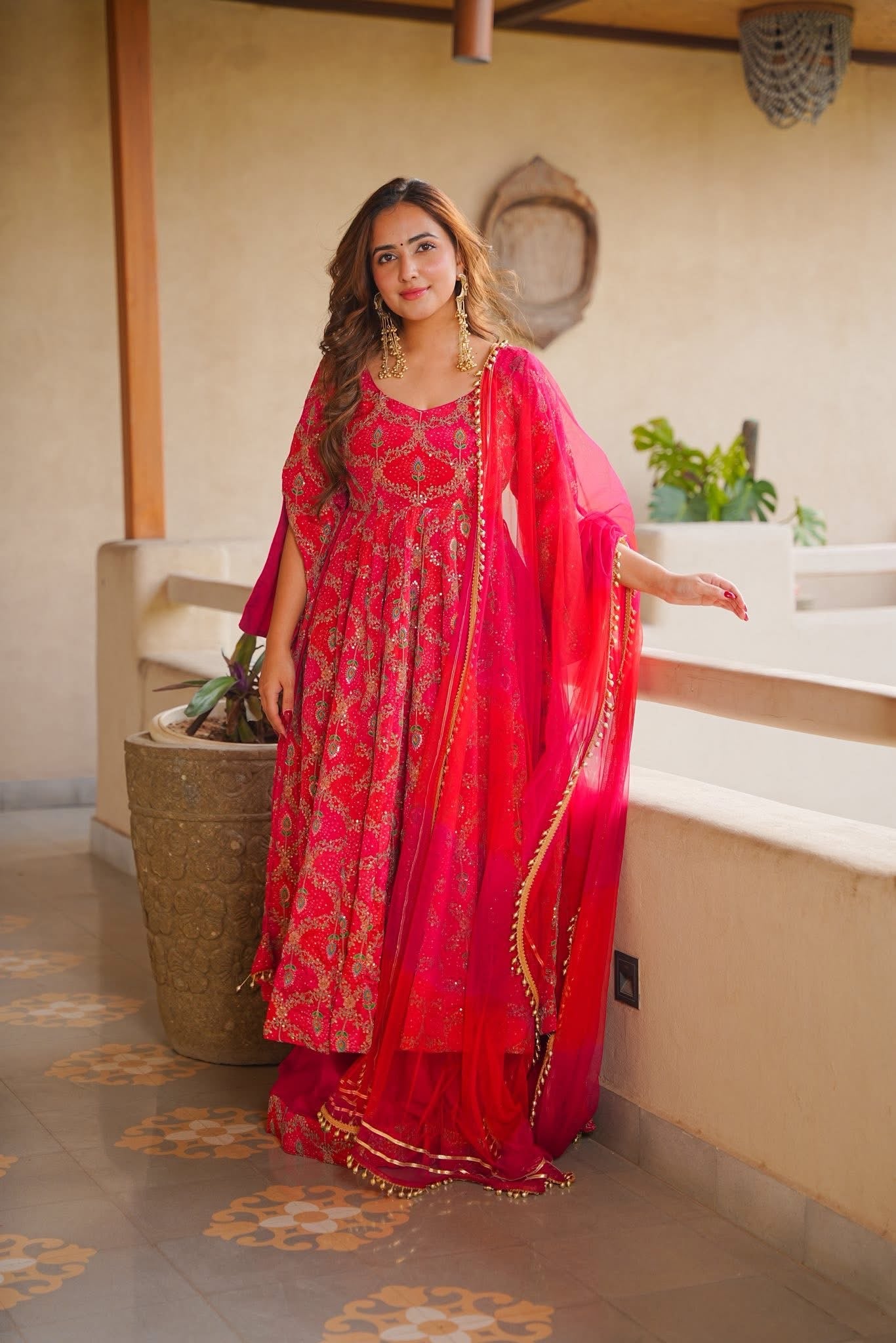 Ishnaara Embroidered Anarkali Suit Set