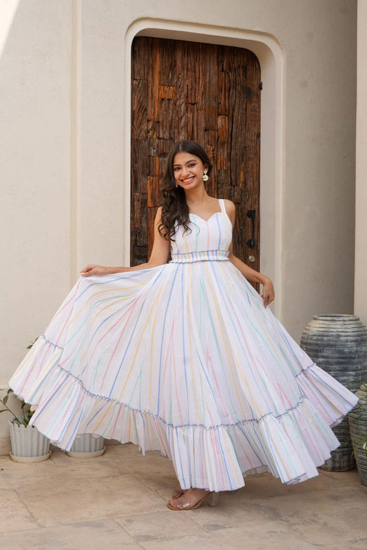 Whisper white cotton dress