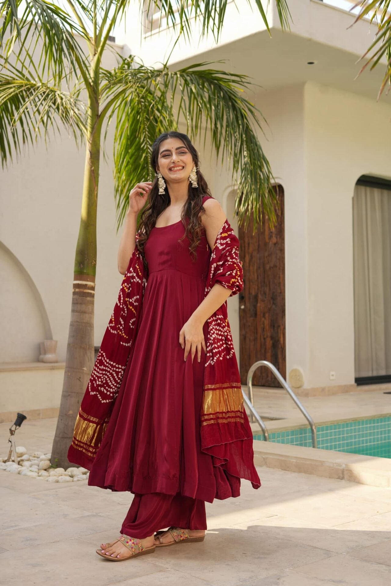 Rohini pure crepe suit set