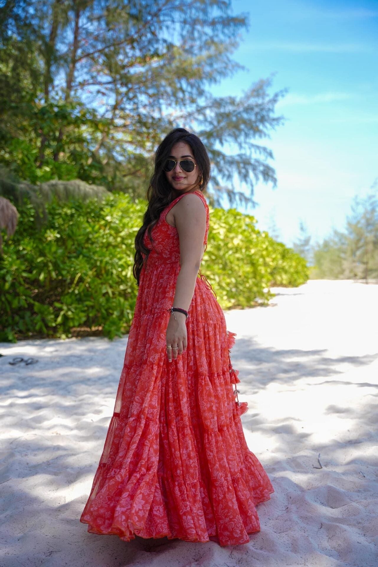 Vibrant Petal Maxi