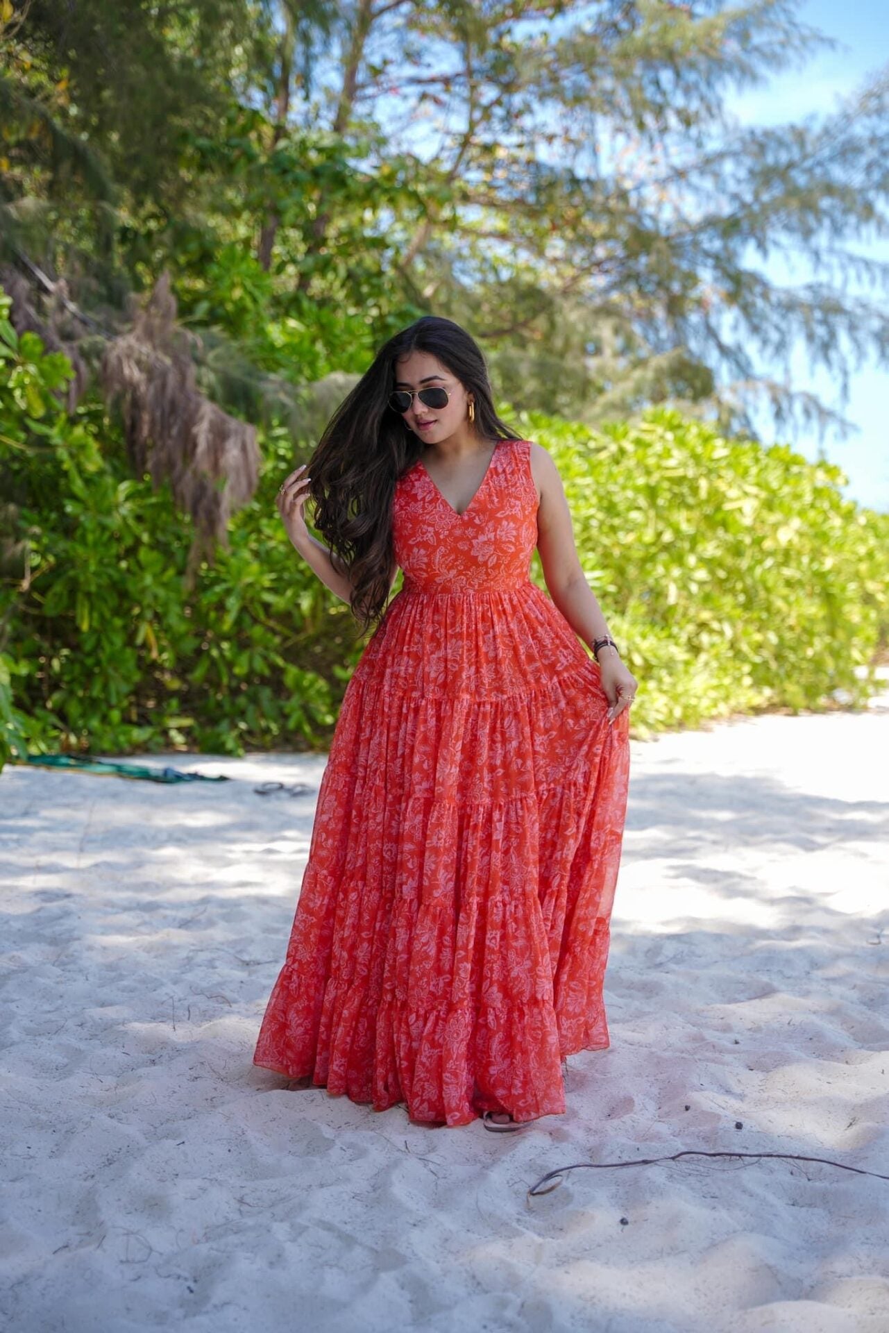 Vibrant Petal Maxi