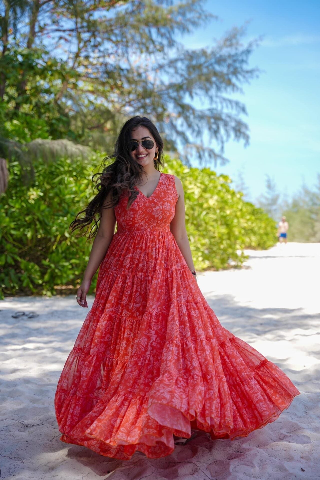 Vibrant Petal Maxi