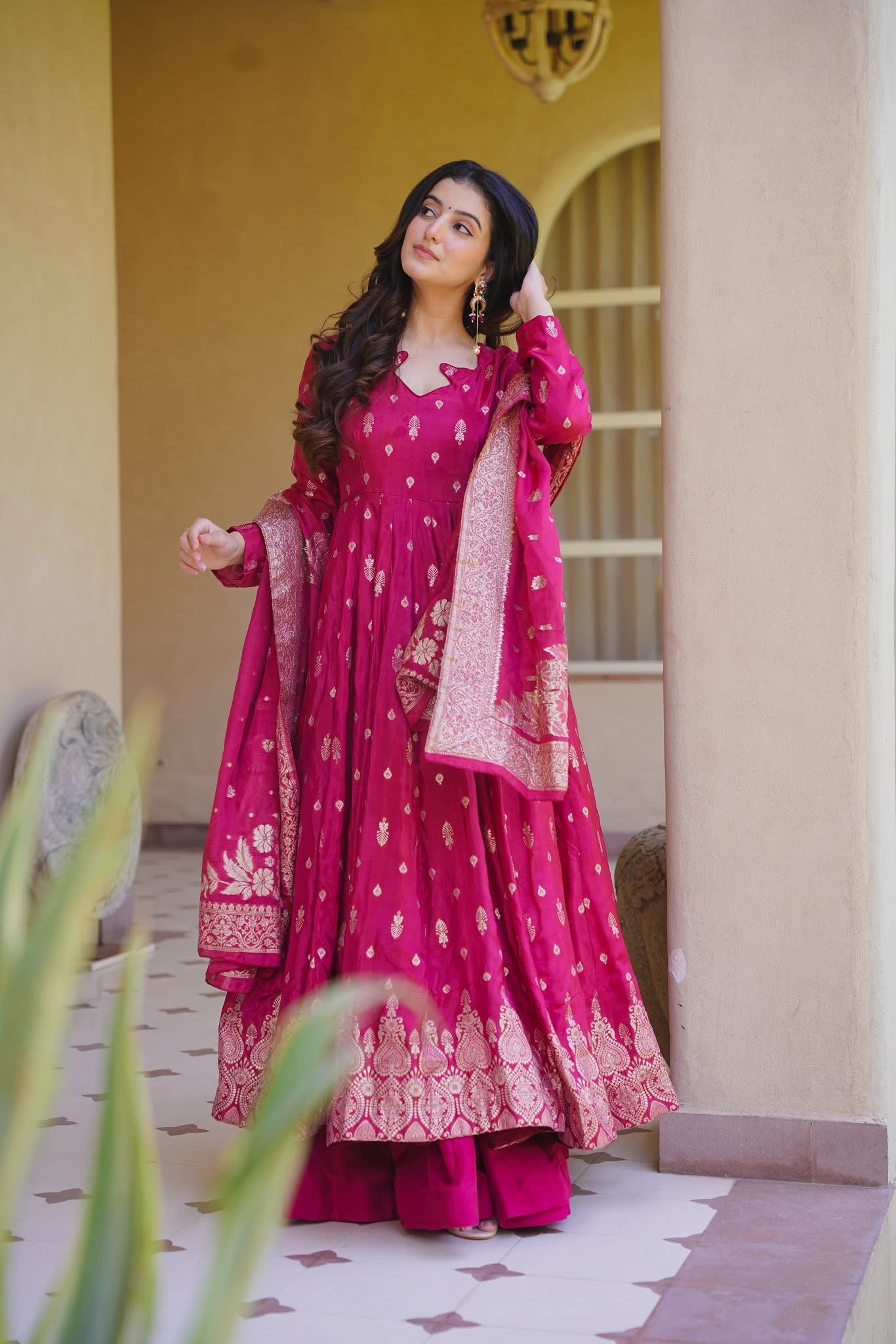 Zarqash Dastaan Anarkali Suit Set