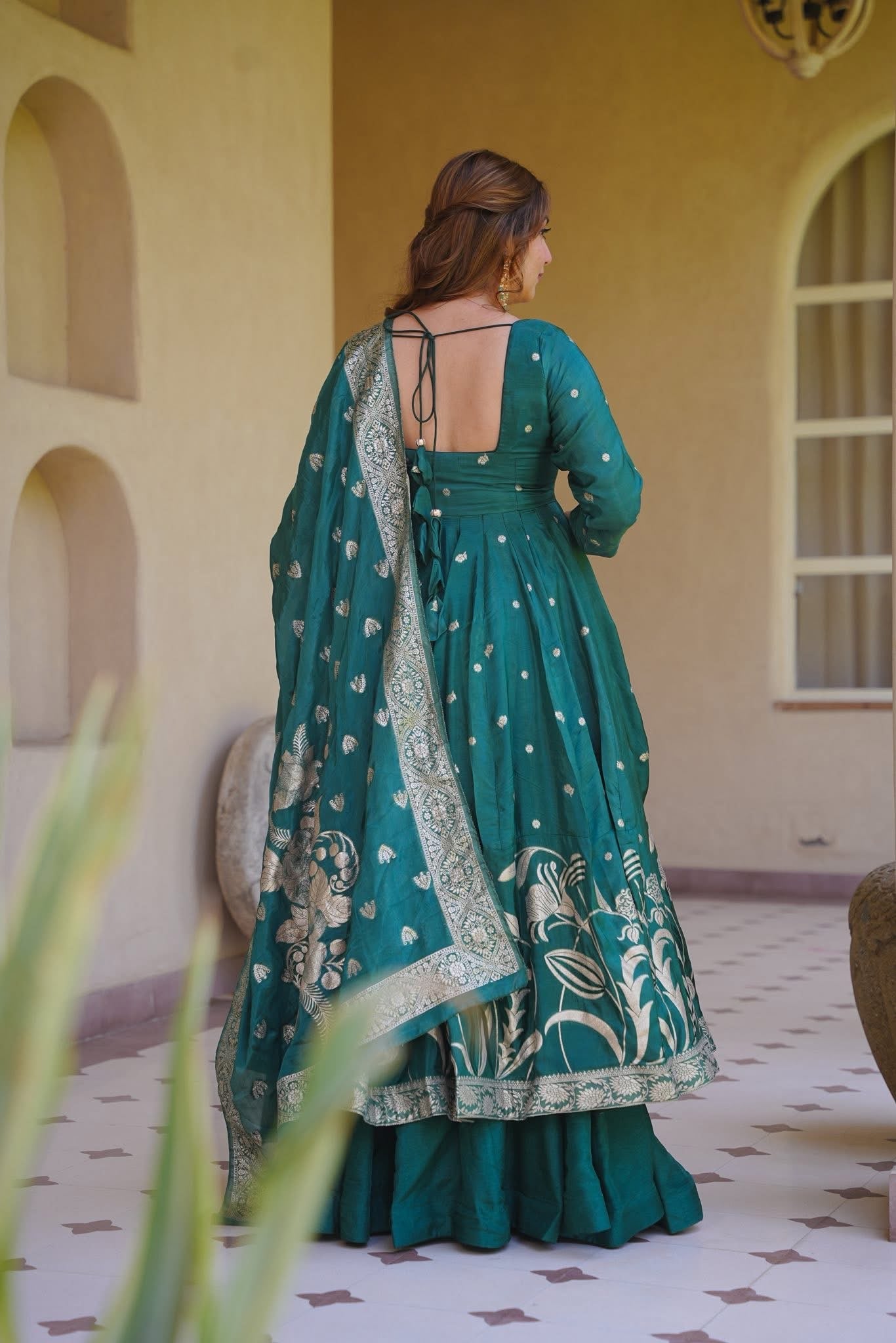 Naaz Royale Silk Anarkali Suit Set