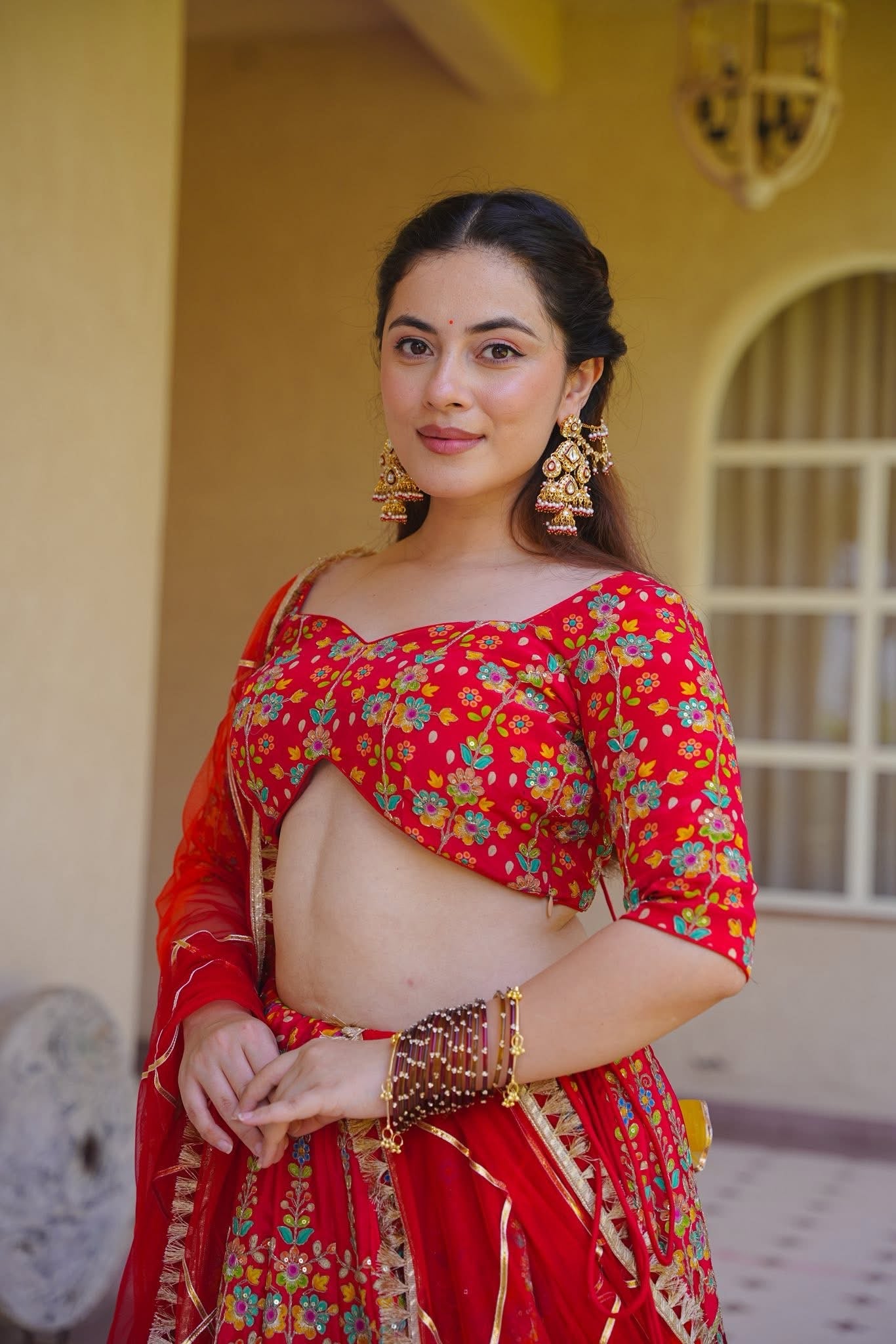Ruby Riwayat Heavy Lehenga Set