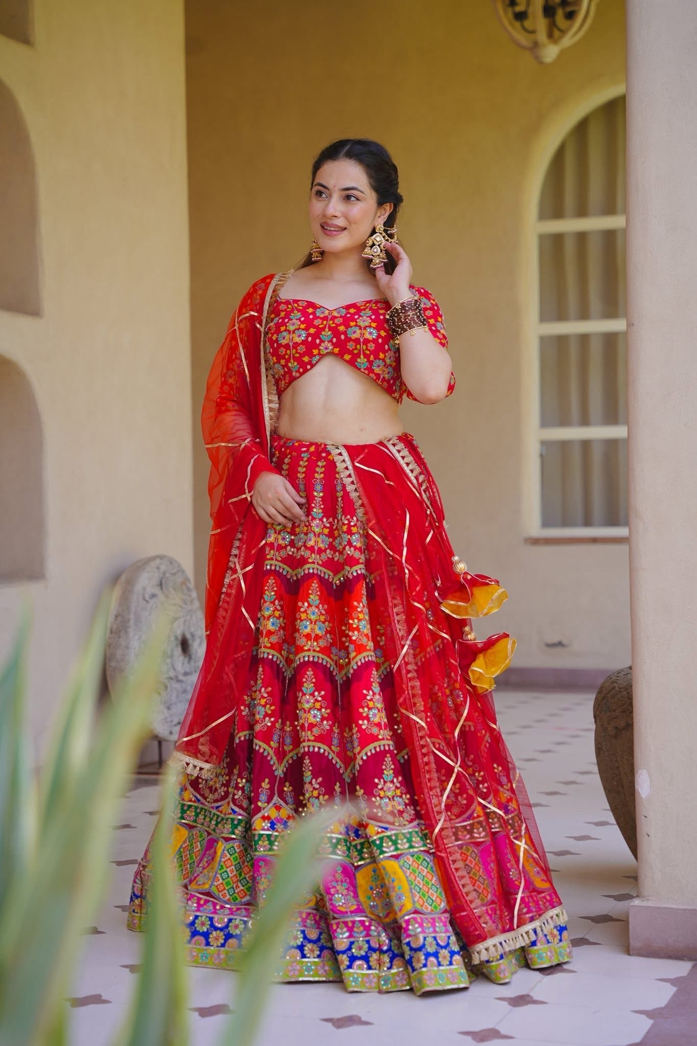 Ruby Riwayat Heavy Lehenga Set