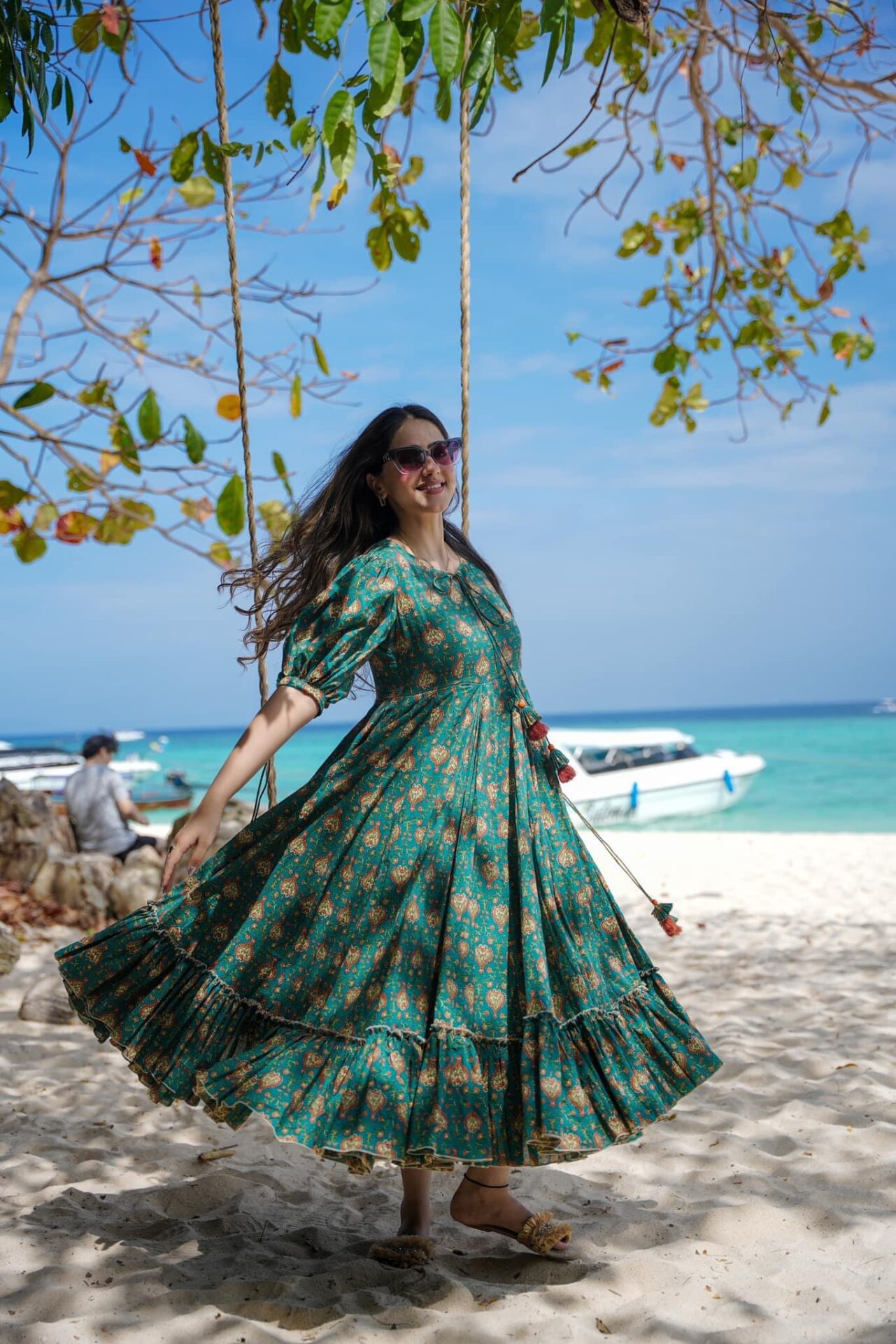 Buy Evergreen Emerald Dress Online in India | Idaho Clothing Buy Evergreen Emerald Dress Online in India | Idaho Clothing
