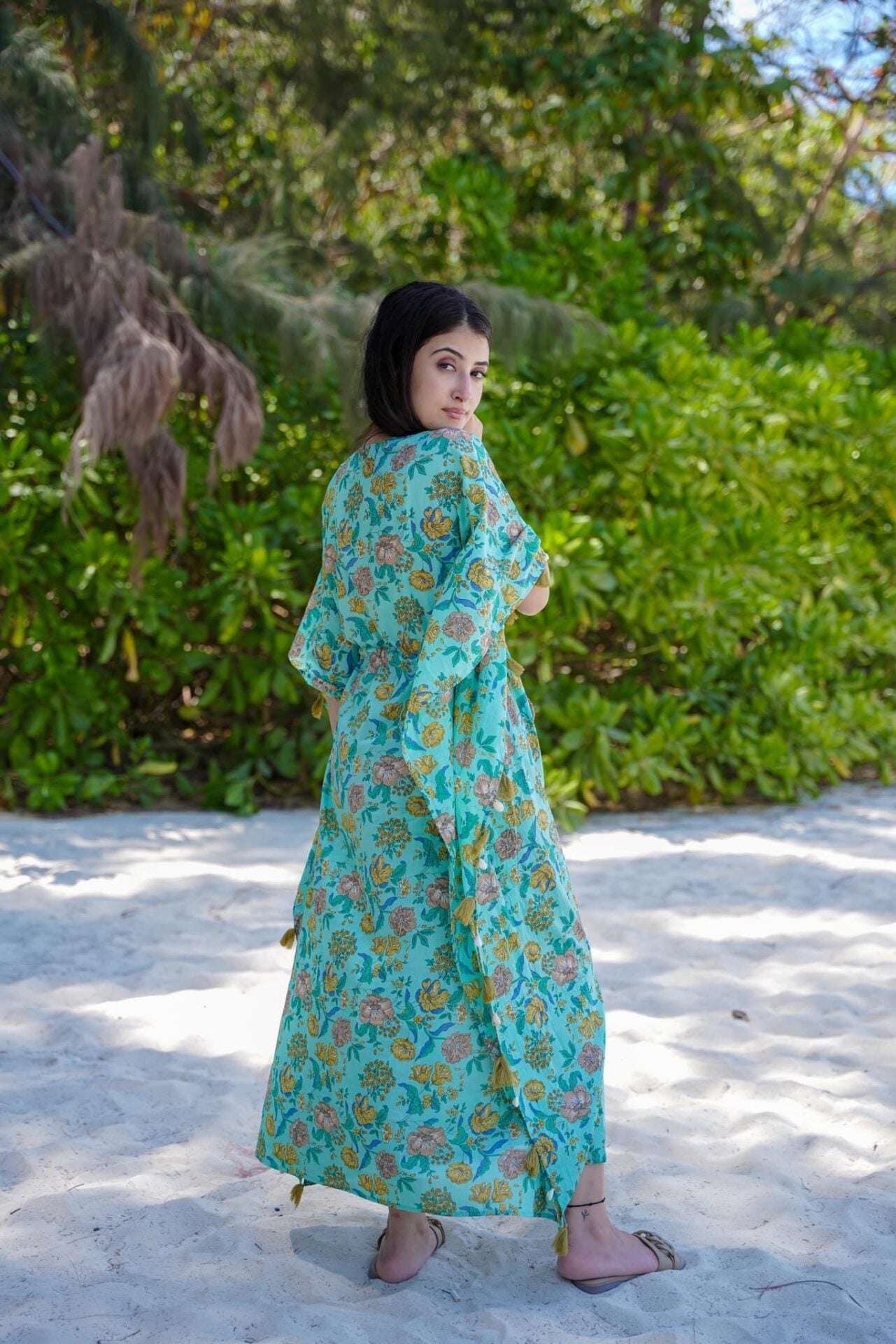 Verdant Petal kaftan