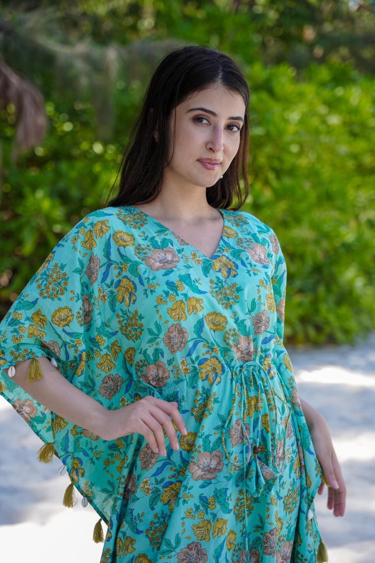 Verdant Petal kaftan