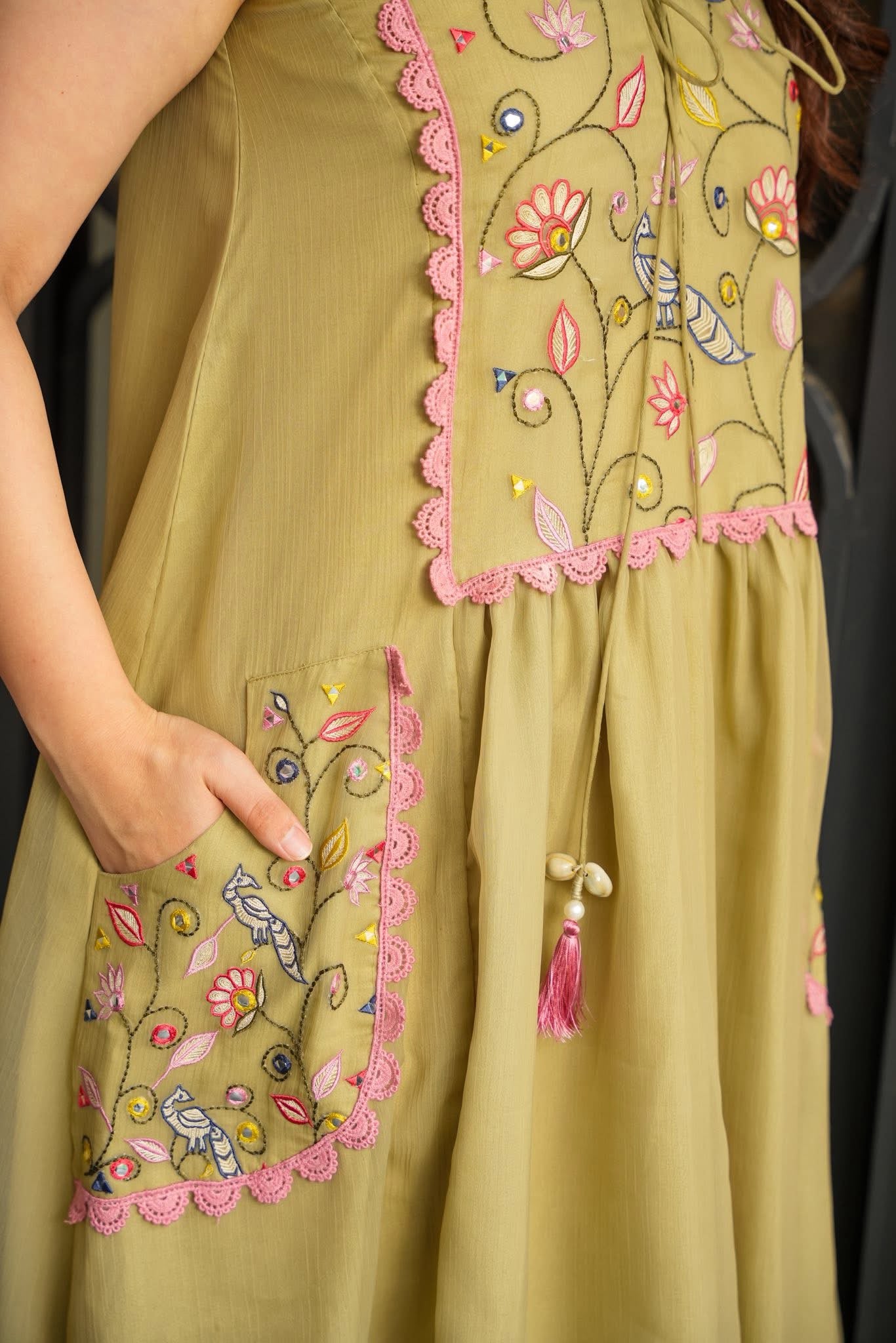 Pastel Embroidera Dress