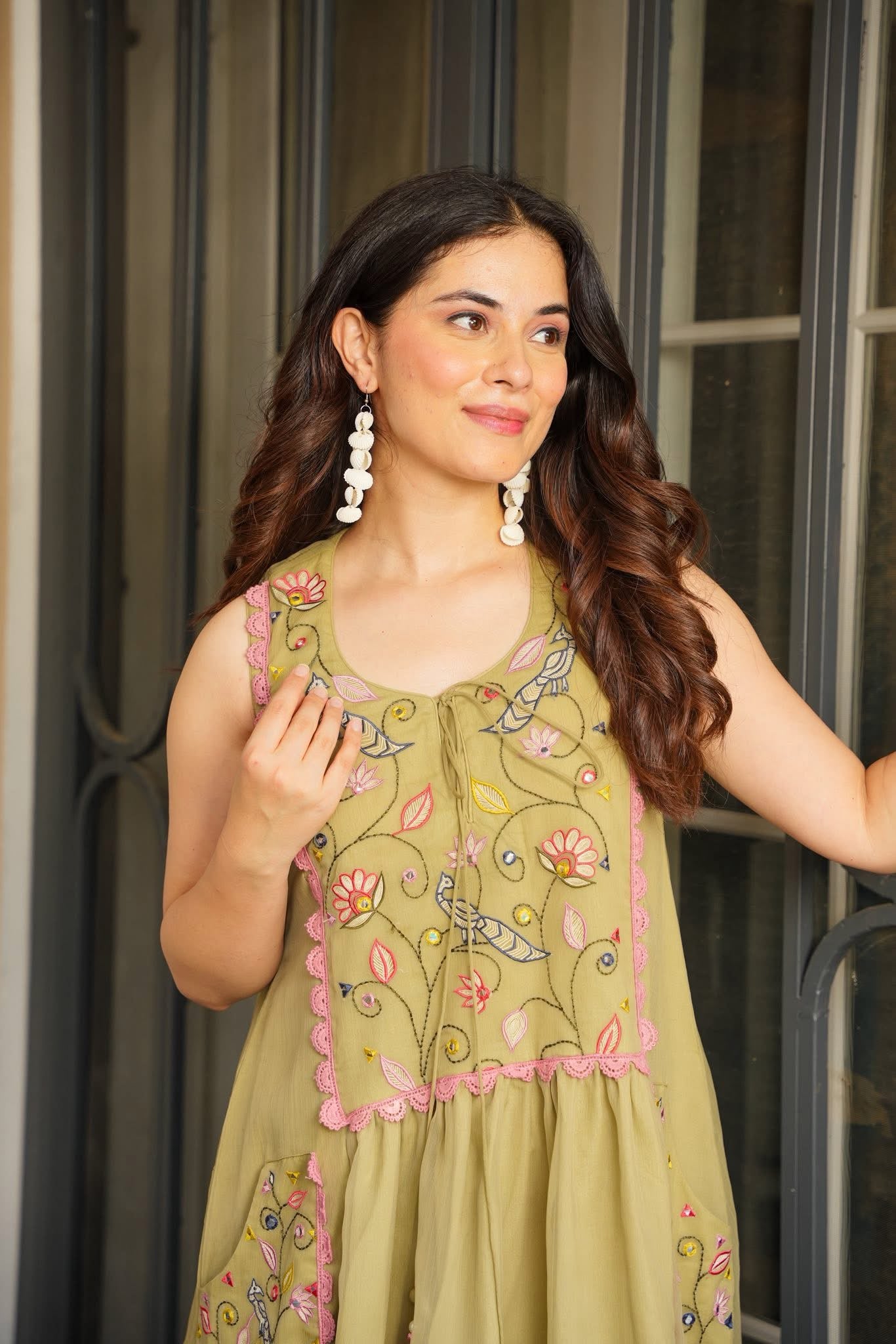 Pastel Embroidera Dress