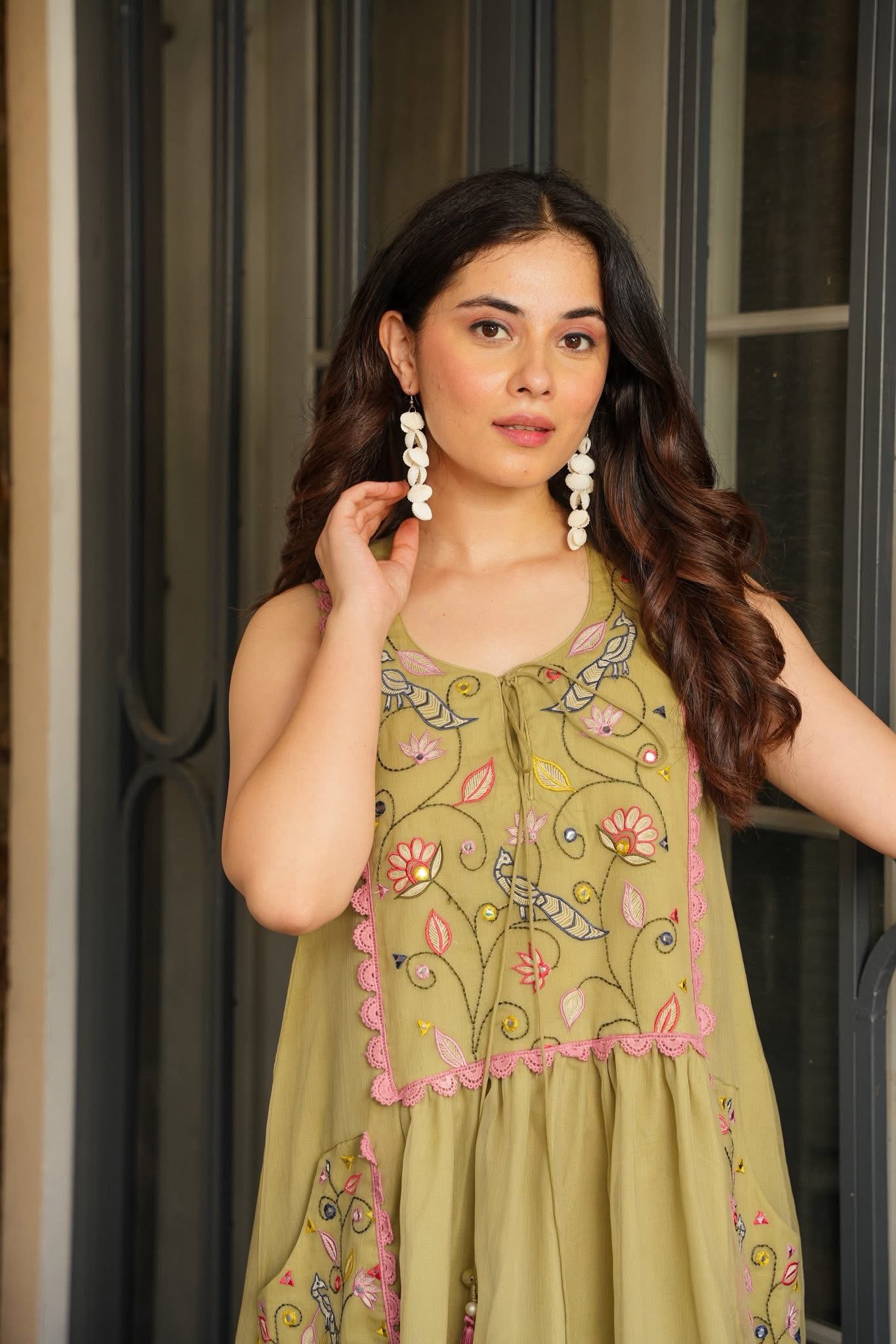 Pastel Embroidera Dress