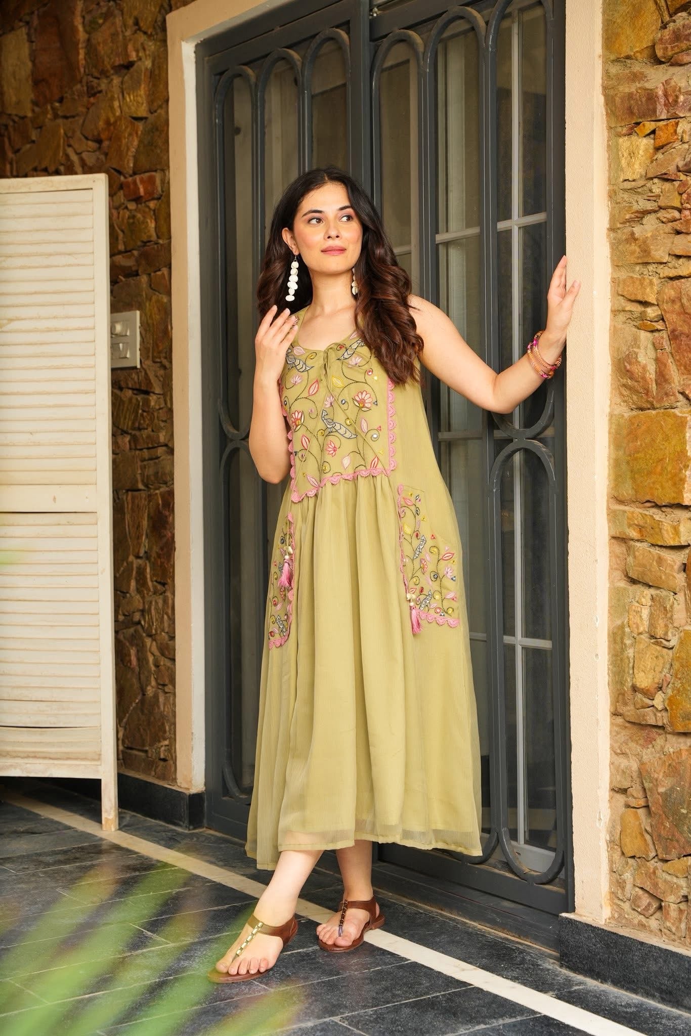 Pastel Embroidera Dress