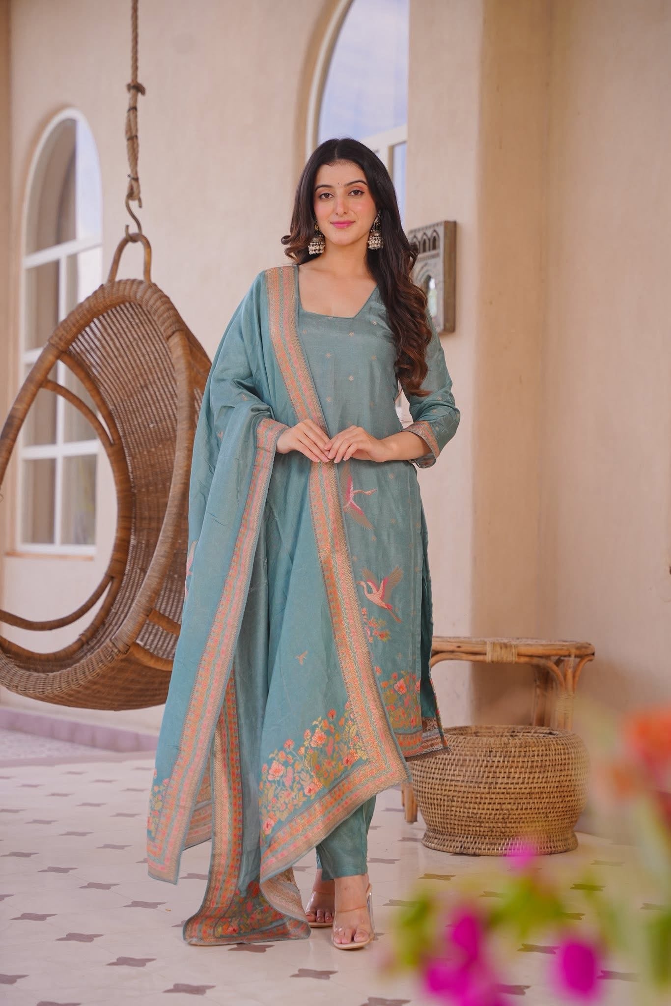 Raniya Printed Straight Kurta Set