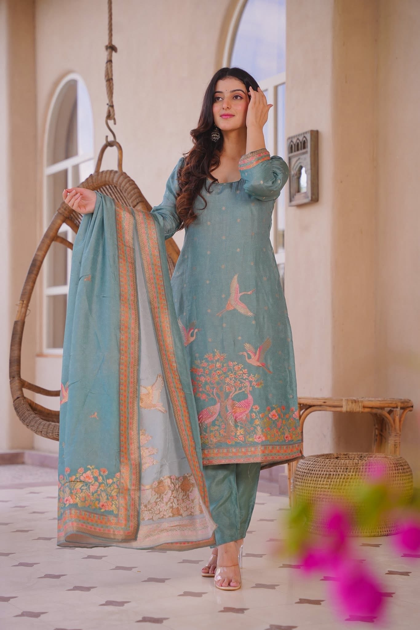 Raniya Printed Straight Kurta Set