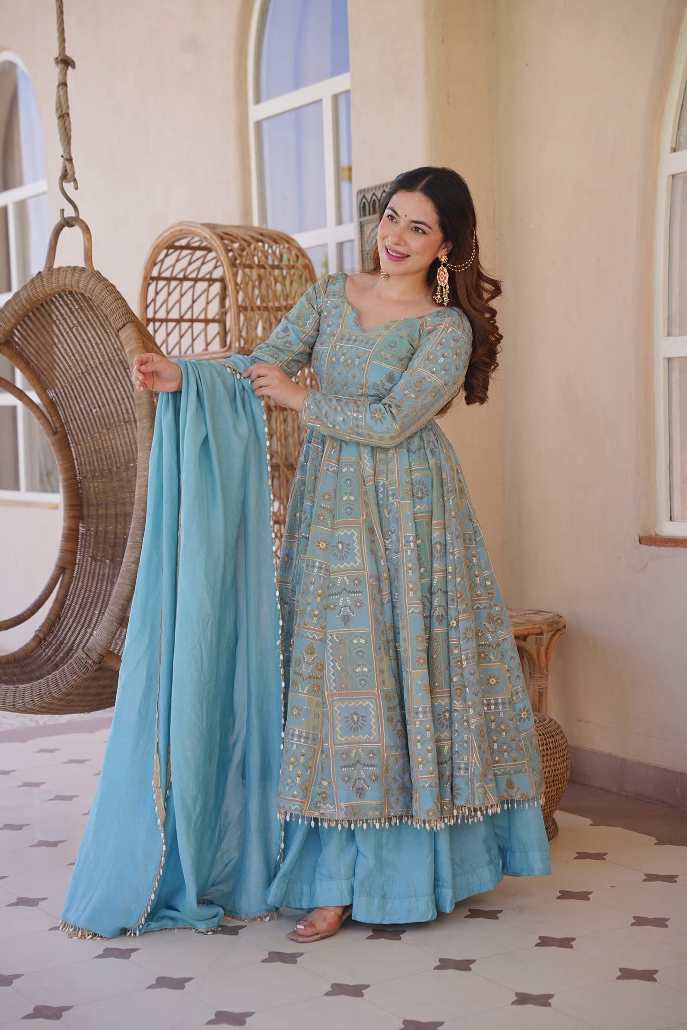 Vyomanshi Heavy Embroidered Anarkali Suit Set