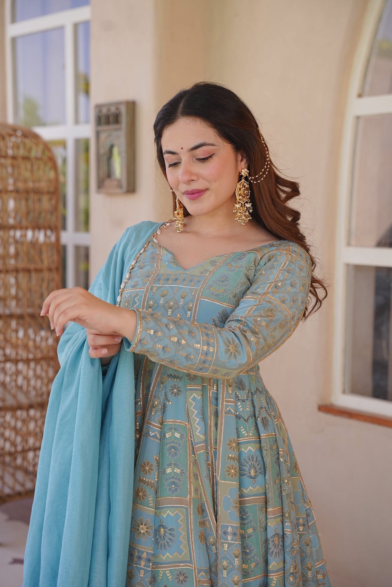 Vyomanshi Heavy Embroidered Anarkali Suit Set