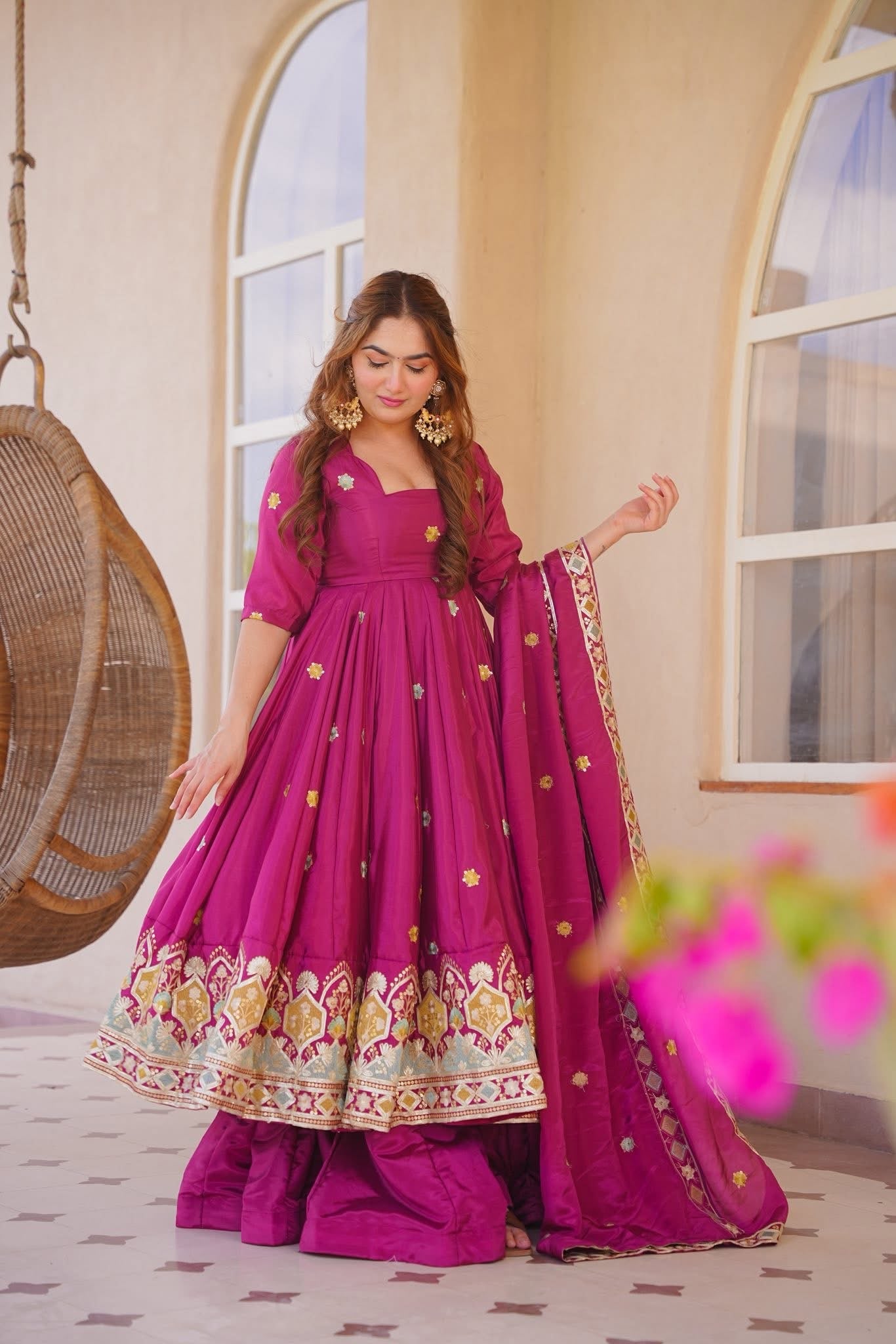 Arovika Elegant Anarkali Suit Set