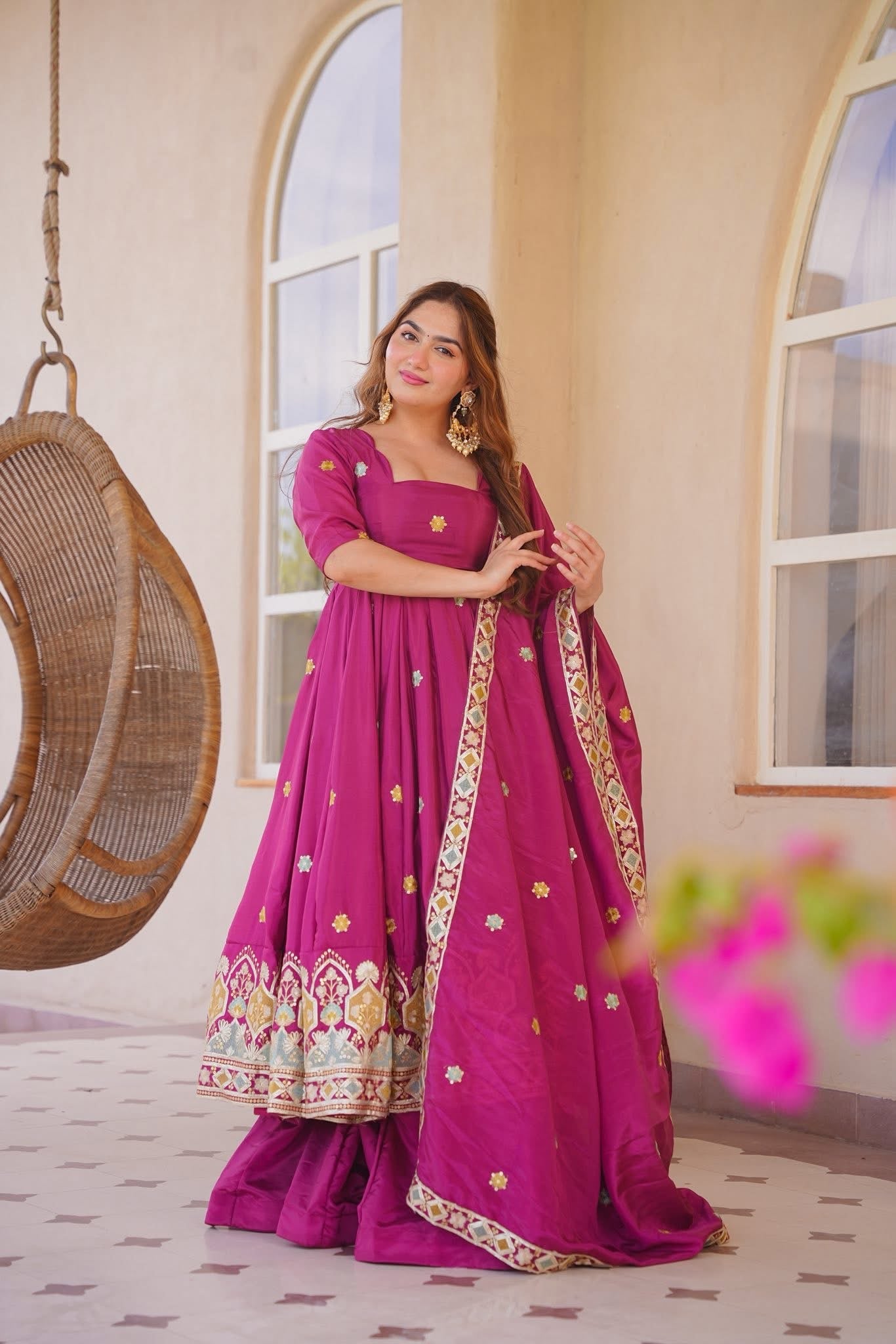 Arovika Elegant Anarkali Suit Set