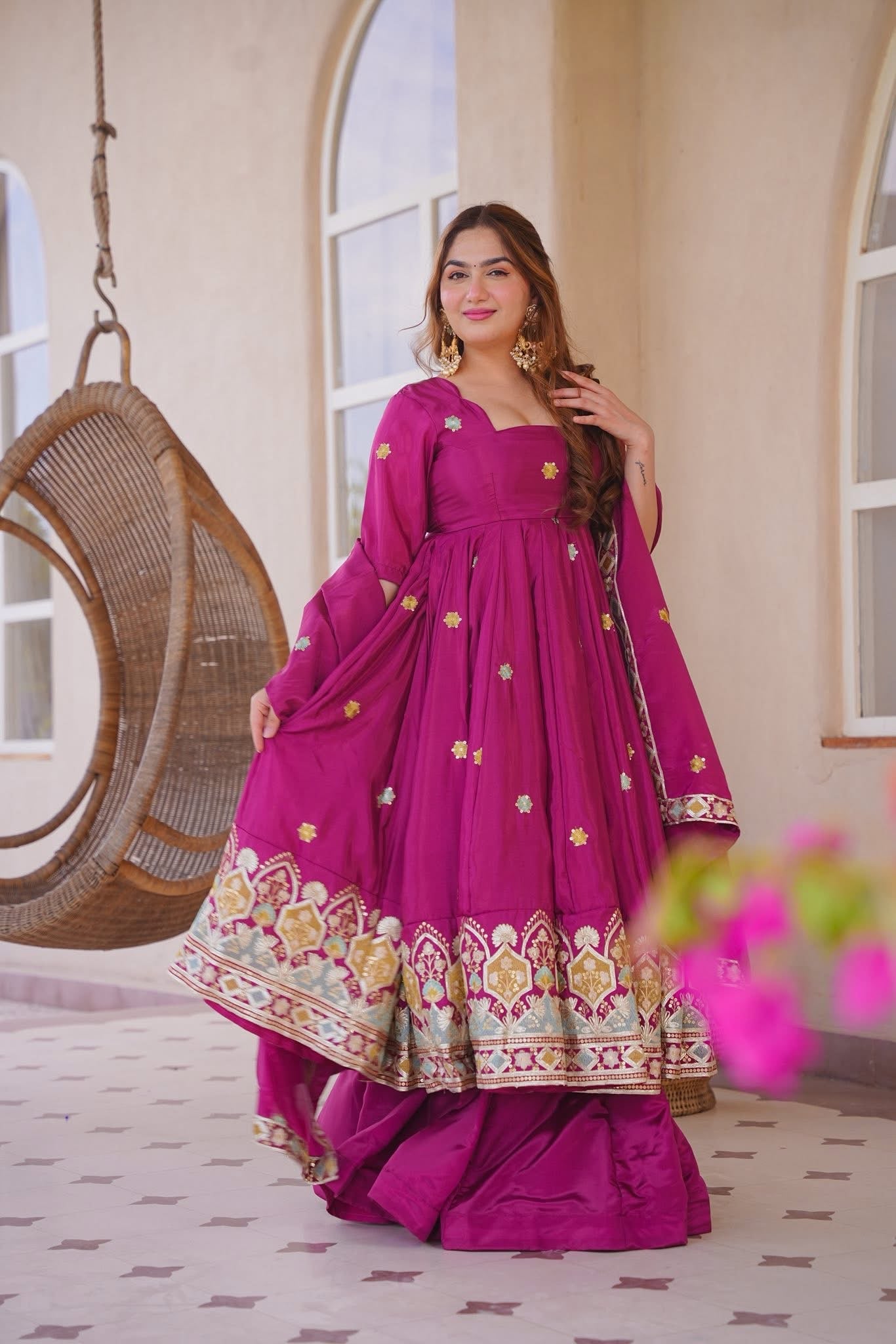 Arovika Elegant Anarkali Suit Set