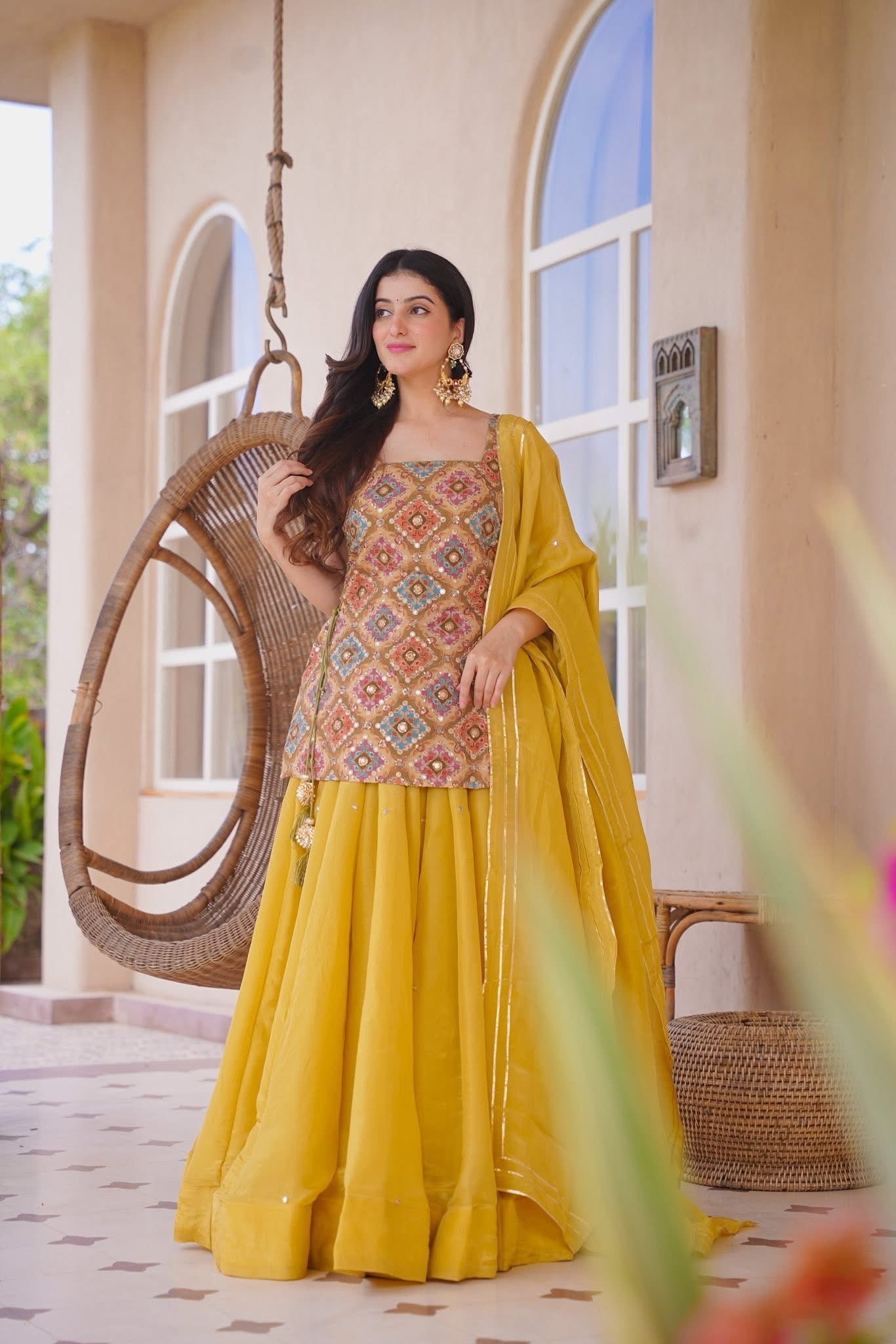 Akshivya Yellow Heavy Kurta Set