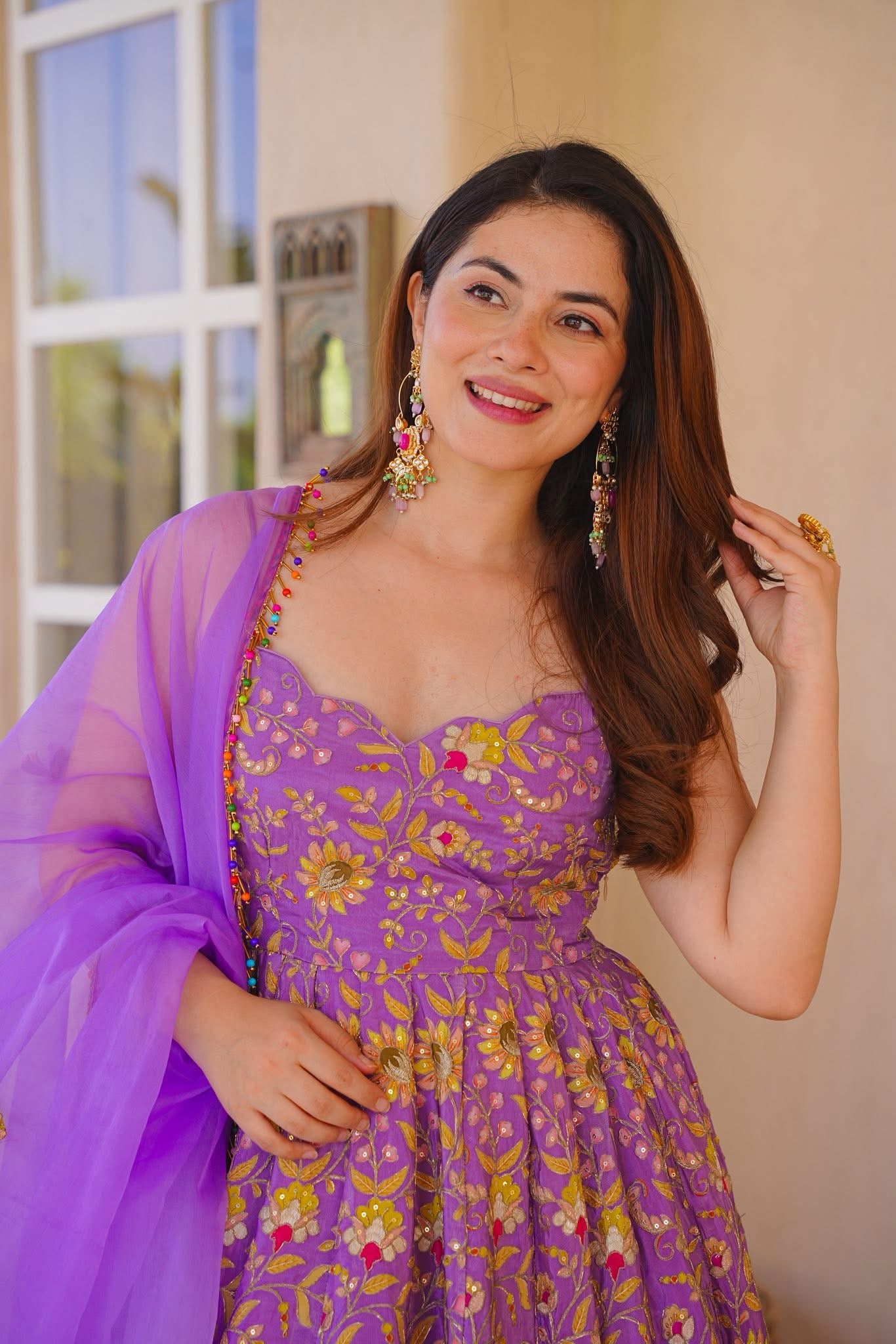 Nyraavi Embroidered Maxi Set