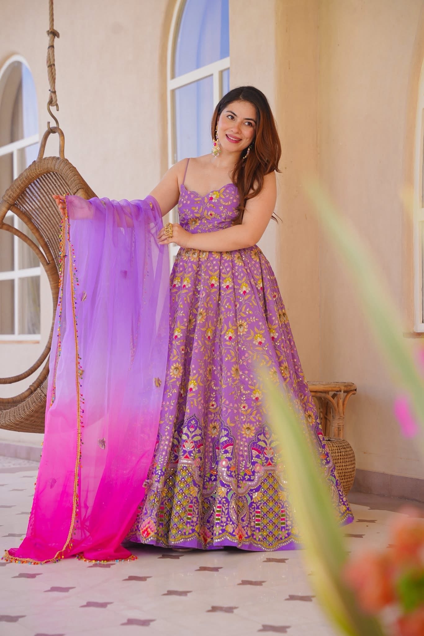 Nyraavi Embroidered Maxi Set