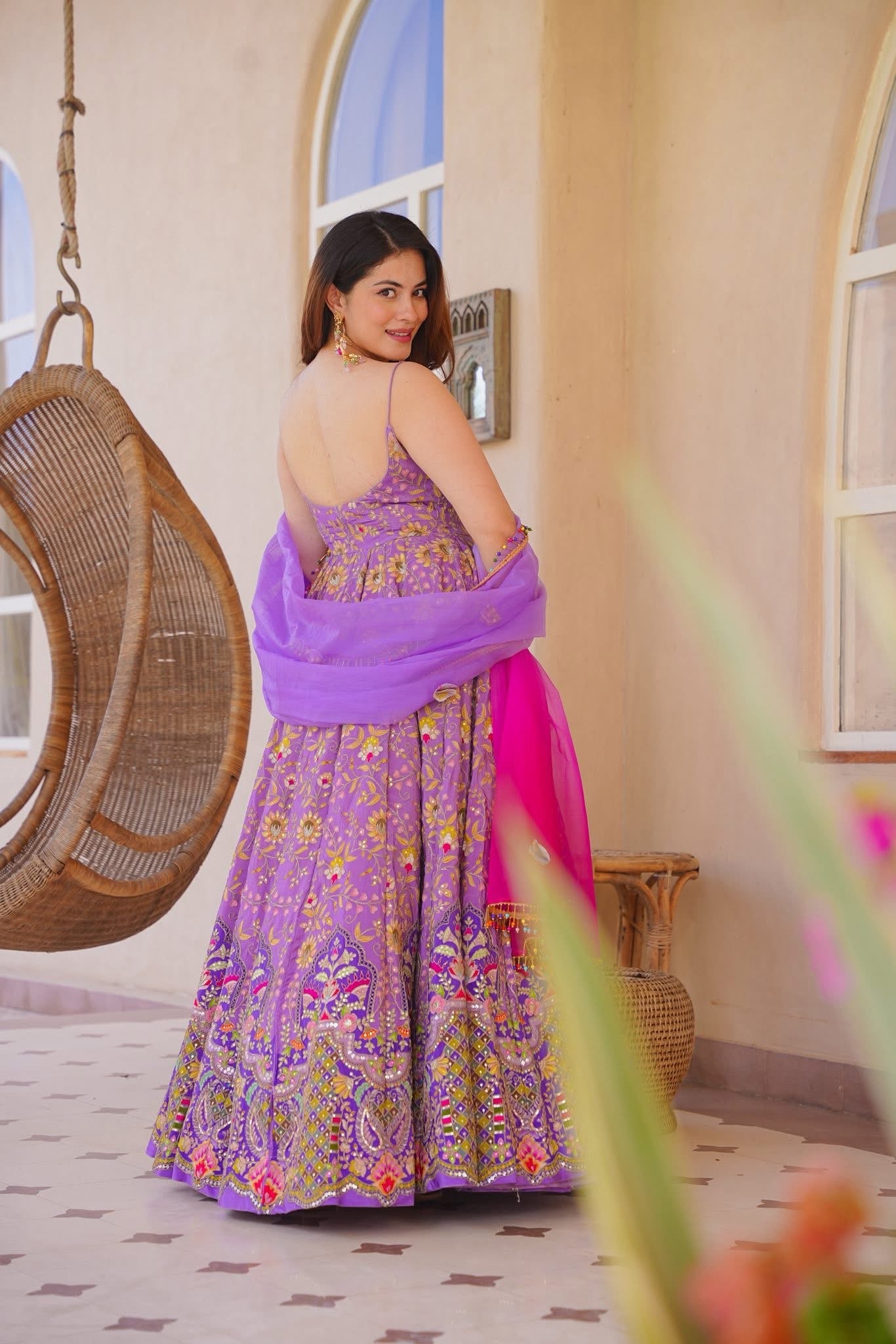 Nyraavi Embroidered Maxi Set