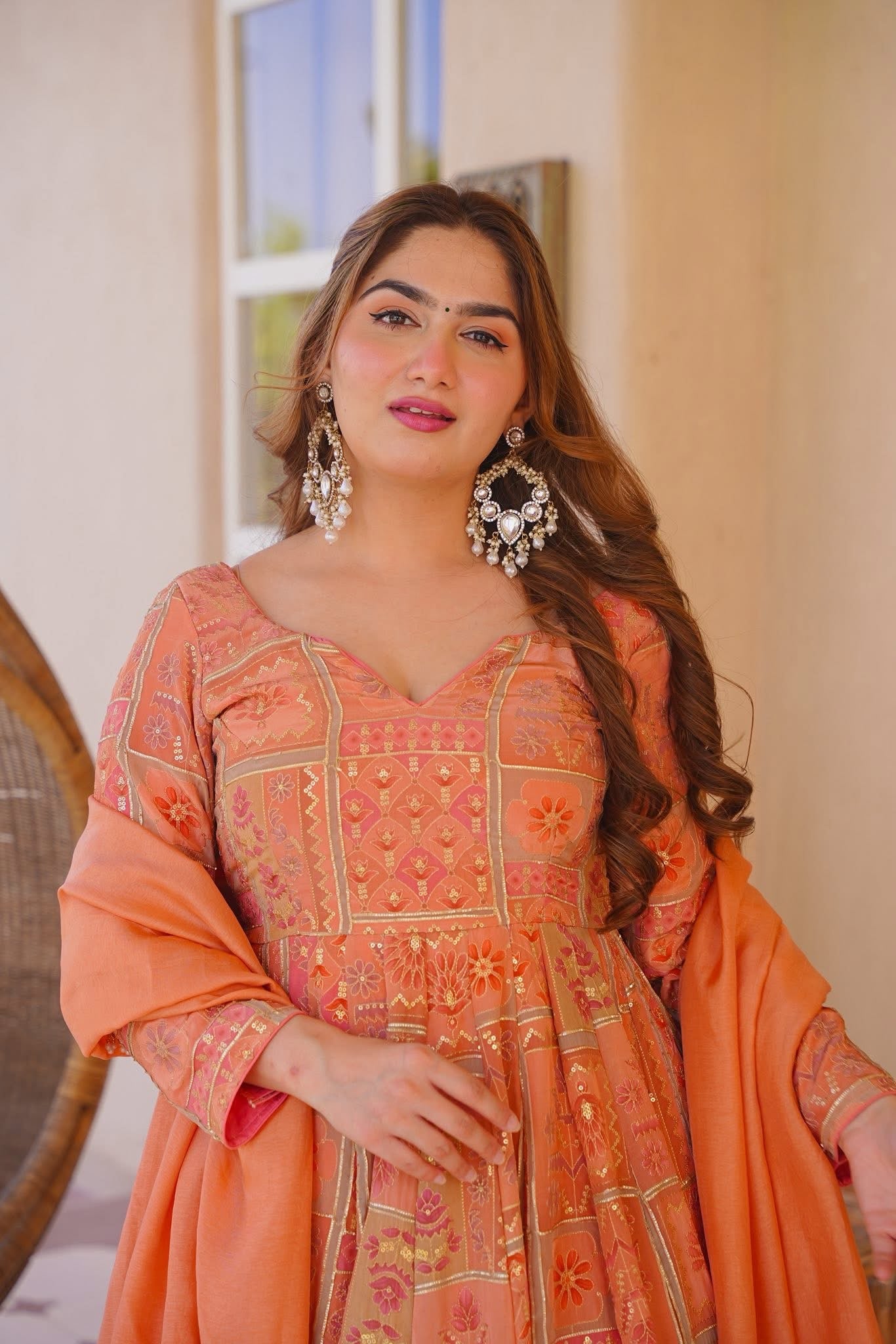 Aarzoya Heavy Embroidered Anarkali Suit Set
