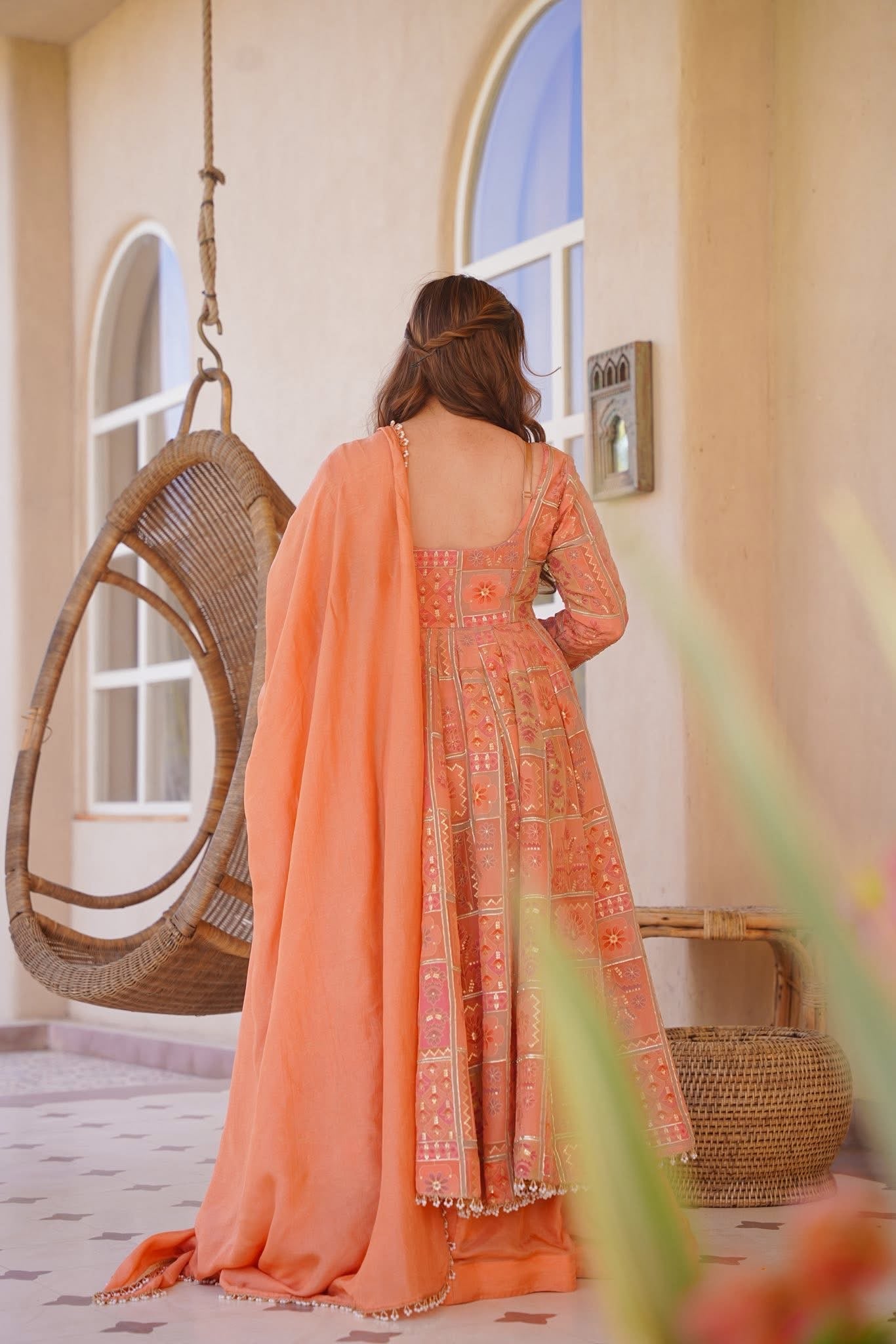 Aarzoya Heavy Embroidered Anarkali Suit Set
