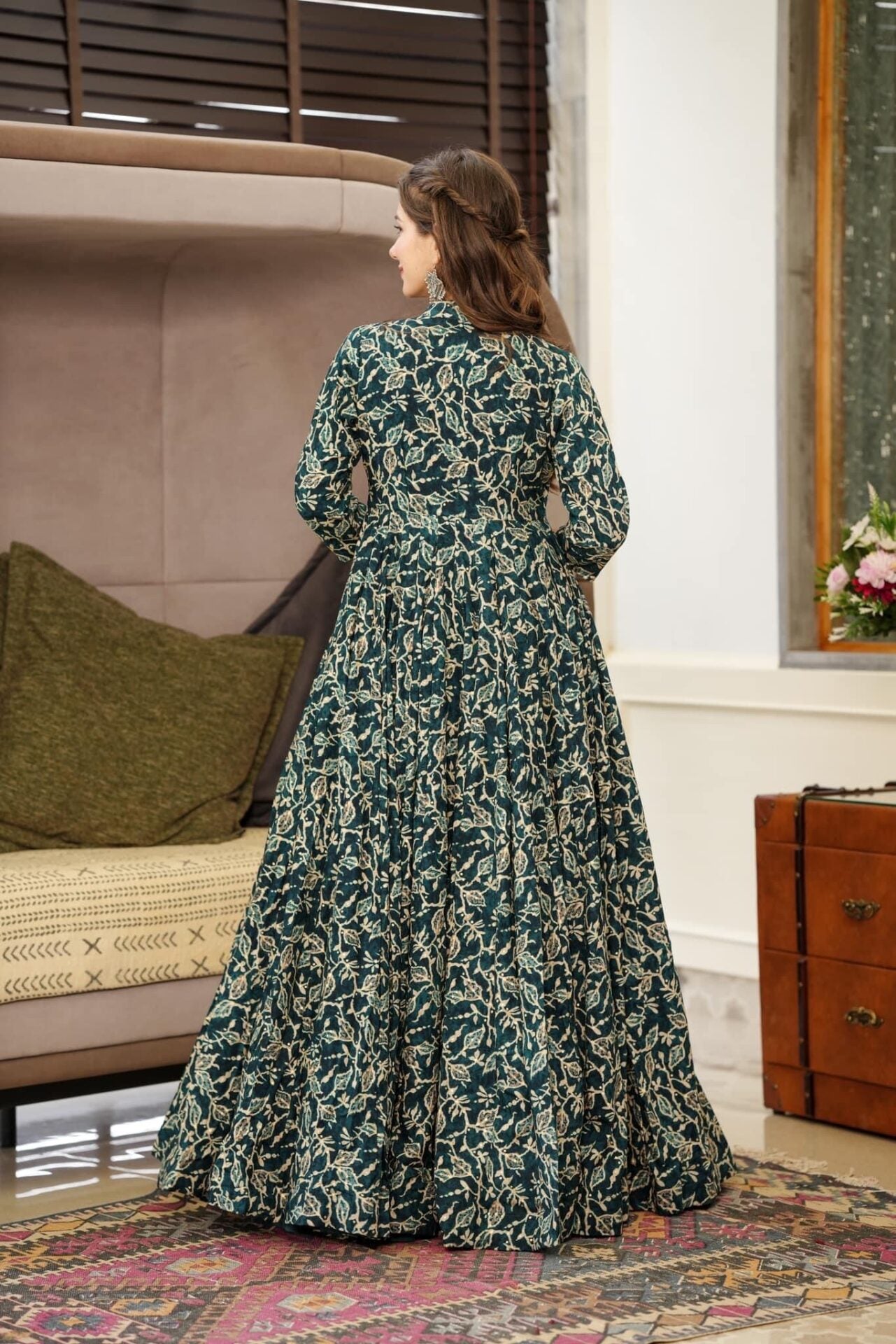 REBECCA GREEN RAYON SHRUG SET