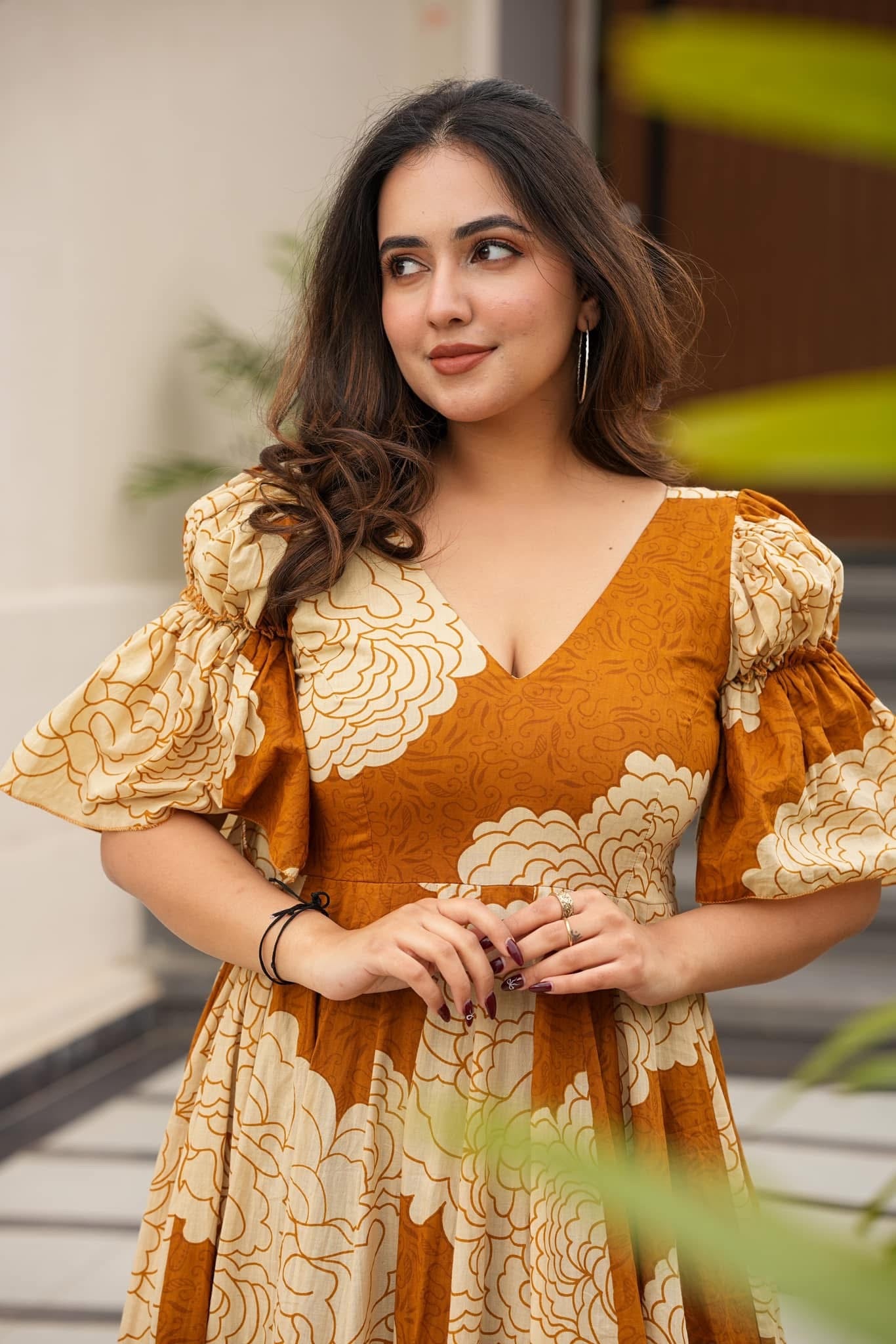 cotton maxi dresses online india Buy Printed Cotton Maxi Dress in Multicolor Online : TUV906
