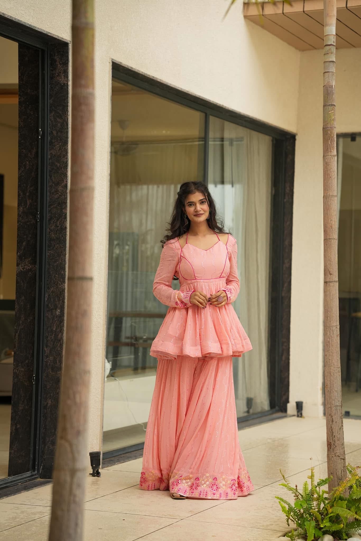 Diksha light embroidered georgette set