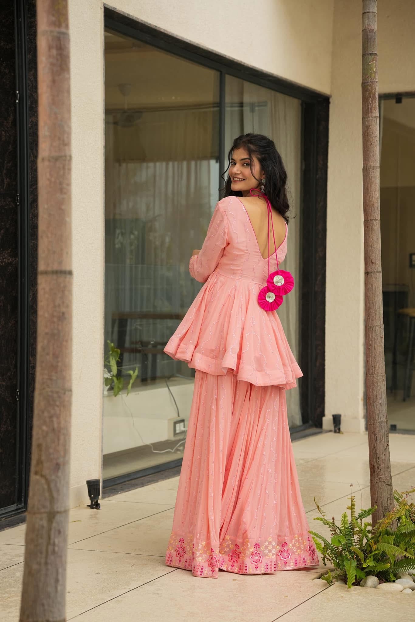 Diksha light embroidered georgette set